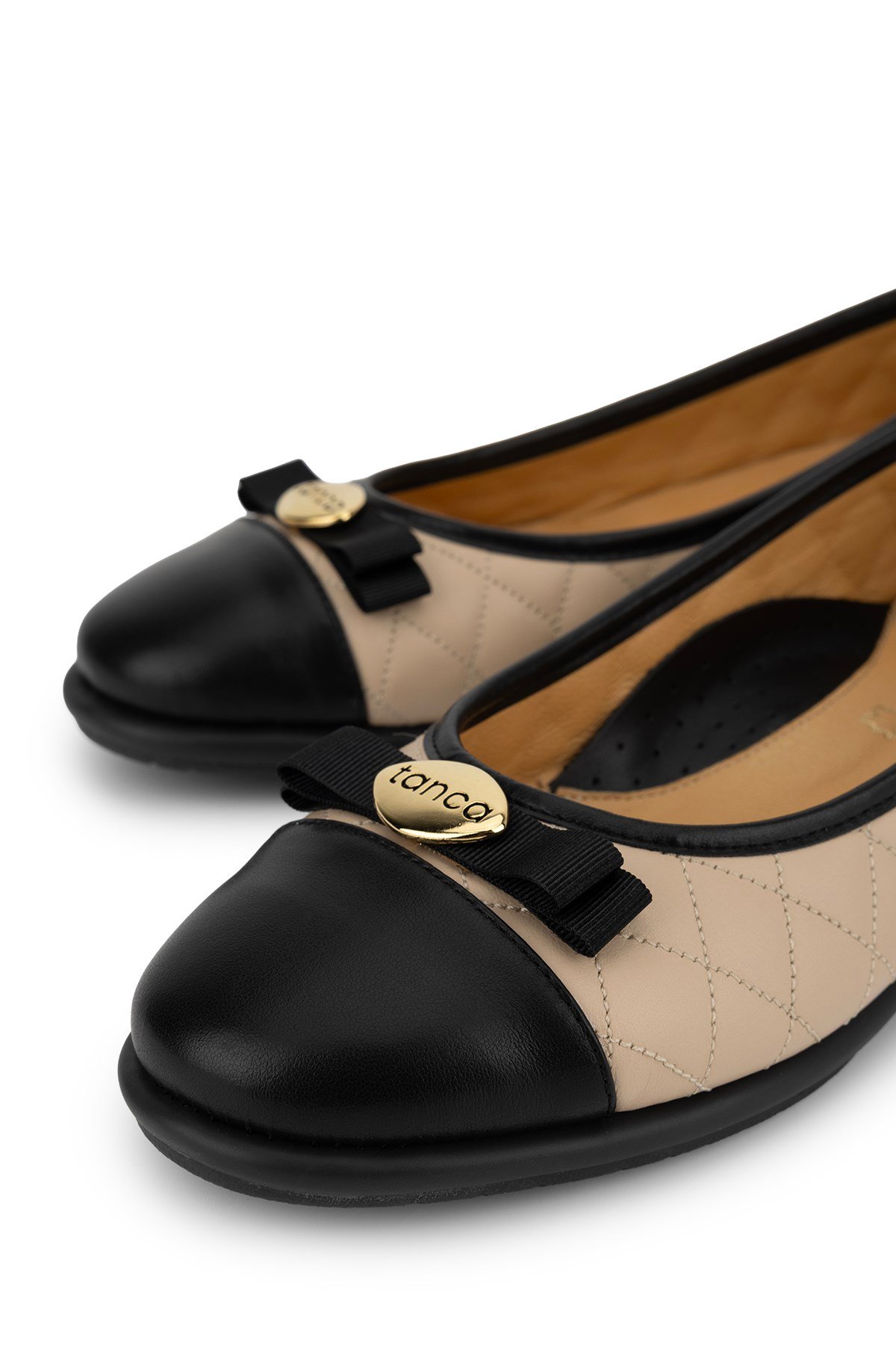 Tnc Luxury Kadın Hakiki Deri BLACK/NOCE Comfort Ayakkabı