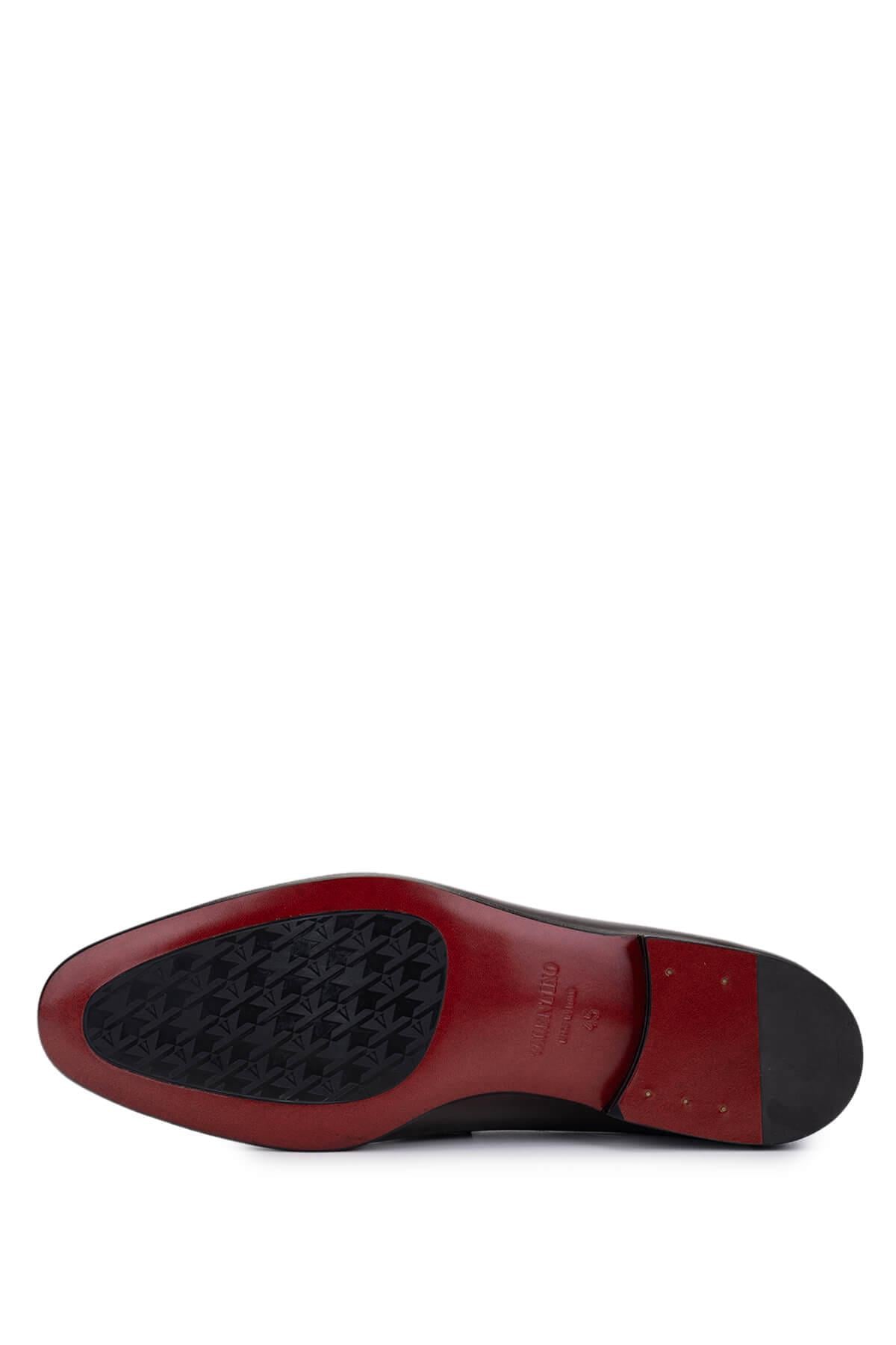 VALENTINO Erkek Hakiki Deri Kahverengi Loafer Ayakkabı