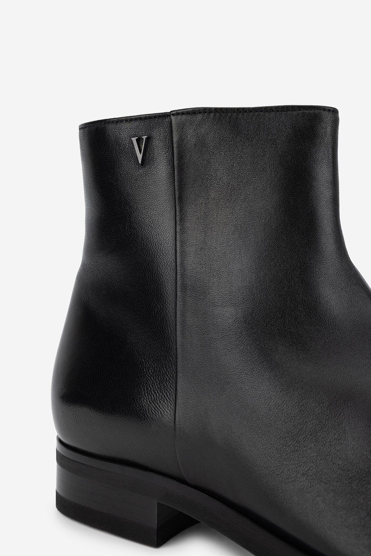 Valentino Erkek Hakiki Deri Siyah Klasik Bot