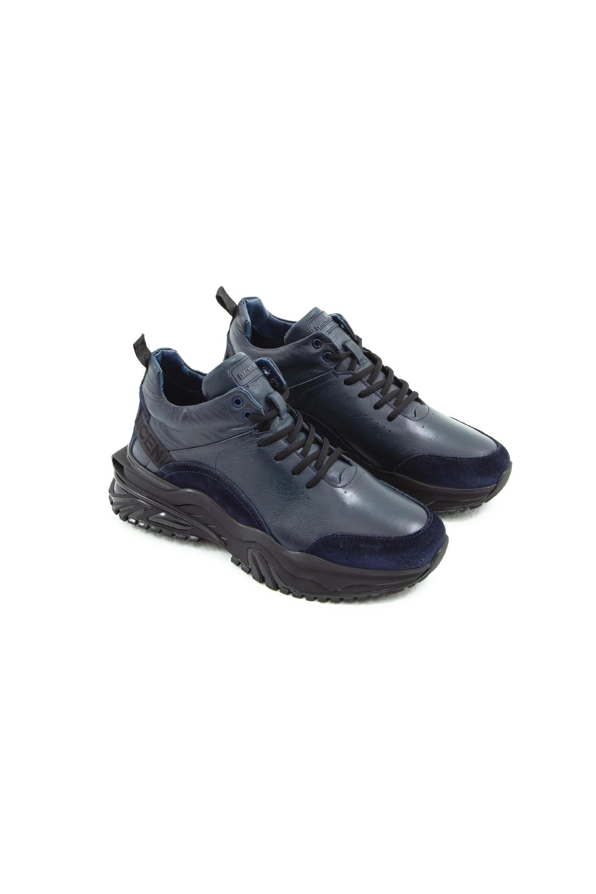 Valmenti Erkek Hakiki Deri Lacivert Sneakers & Spor Ayakkabı