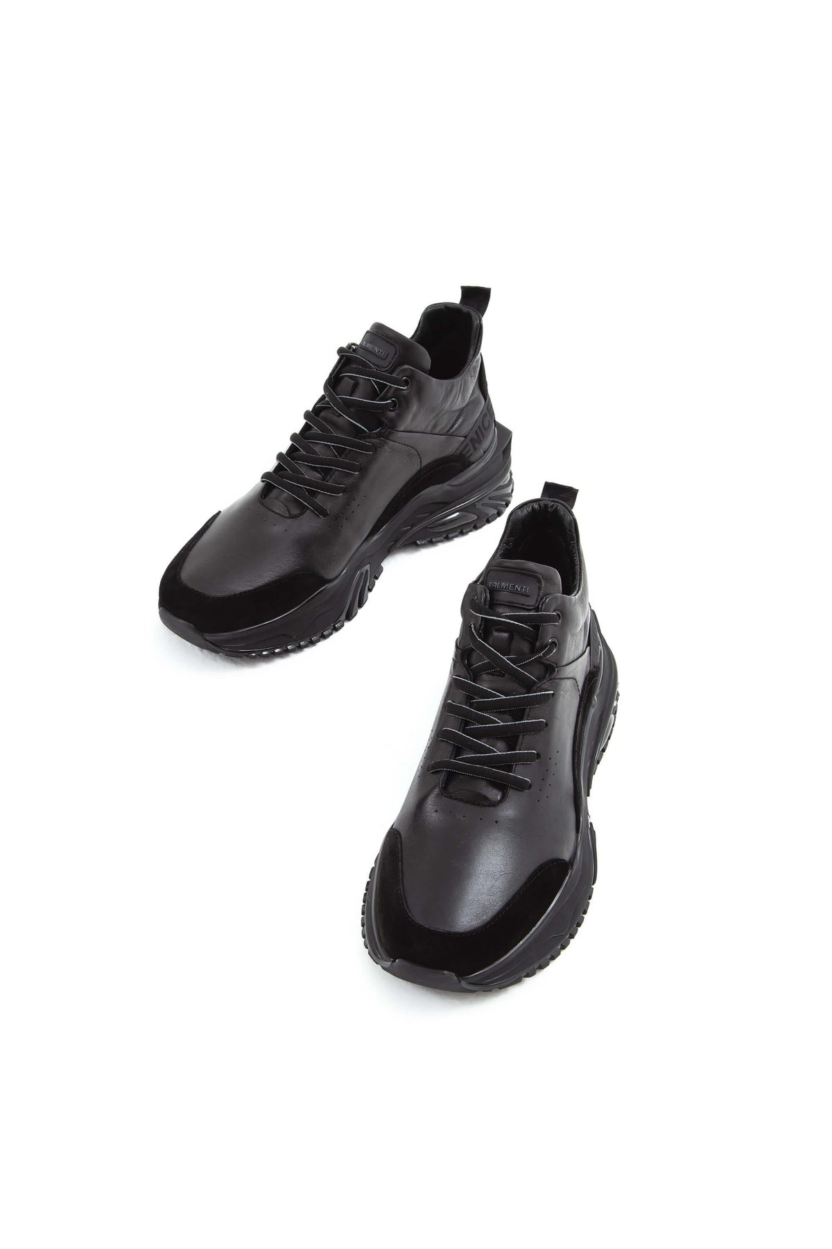 Valmenti Erkek Hakiki Deri Siyah Sneakers & Spor Ayakkabı