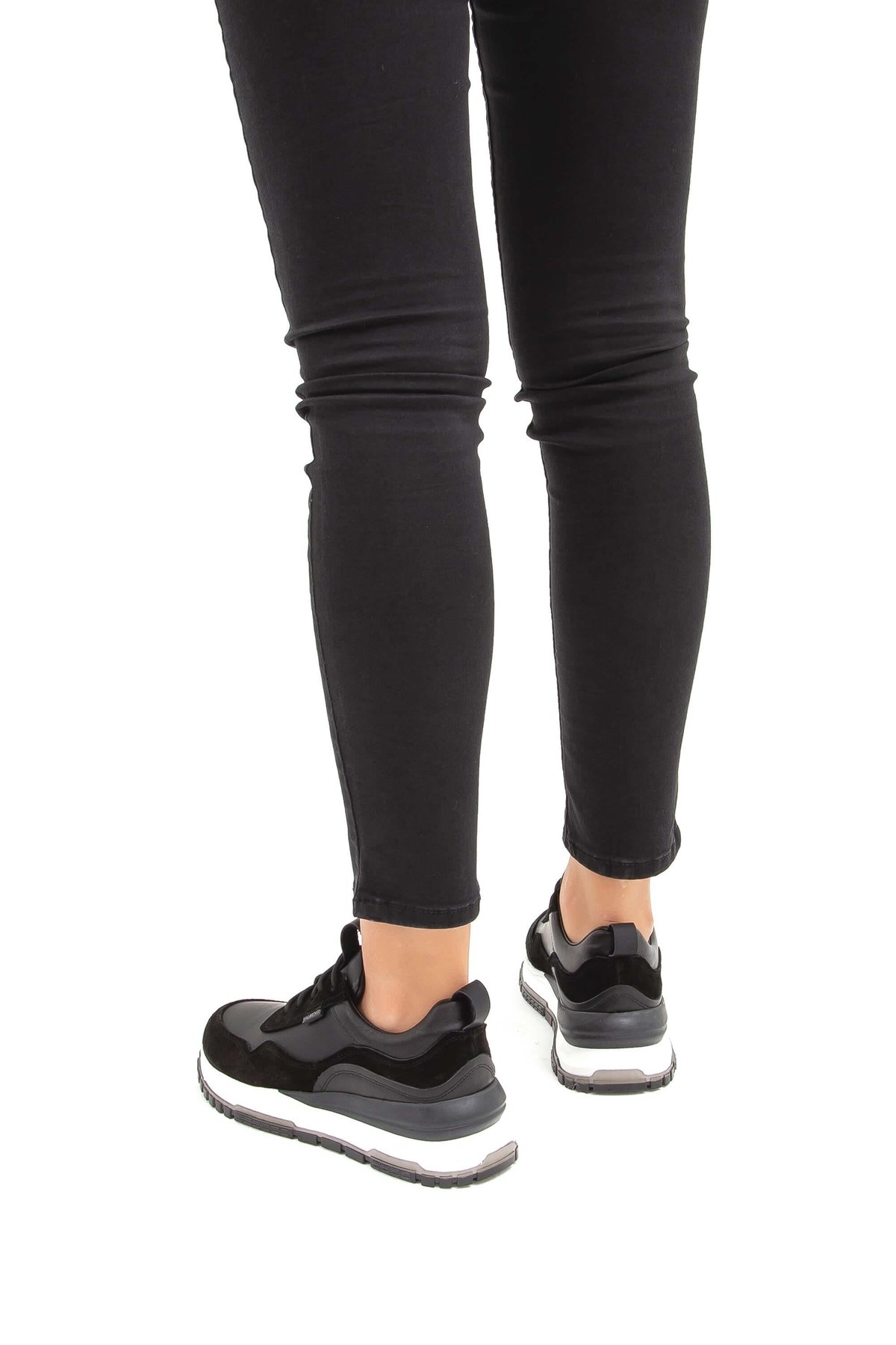 Valmenti Kadın Hakiki Deri Siyah Sneakers & Spor Ayakkabı