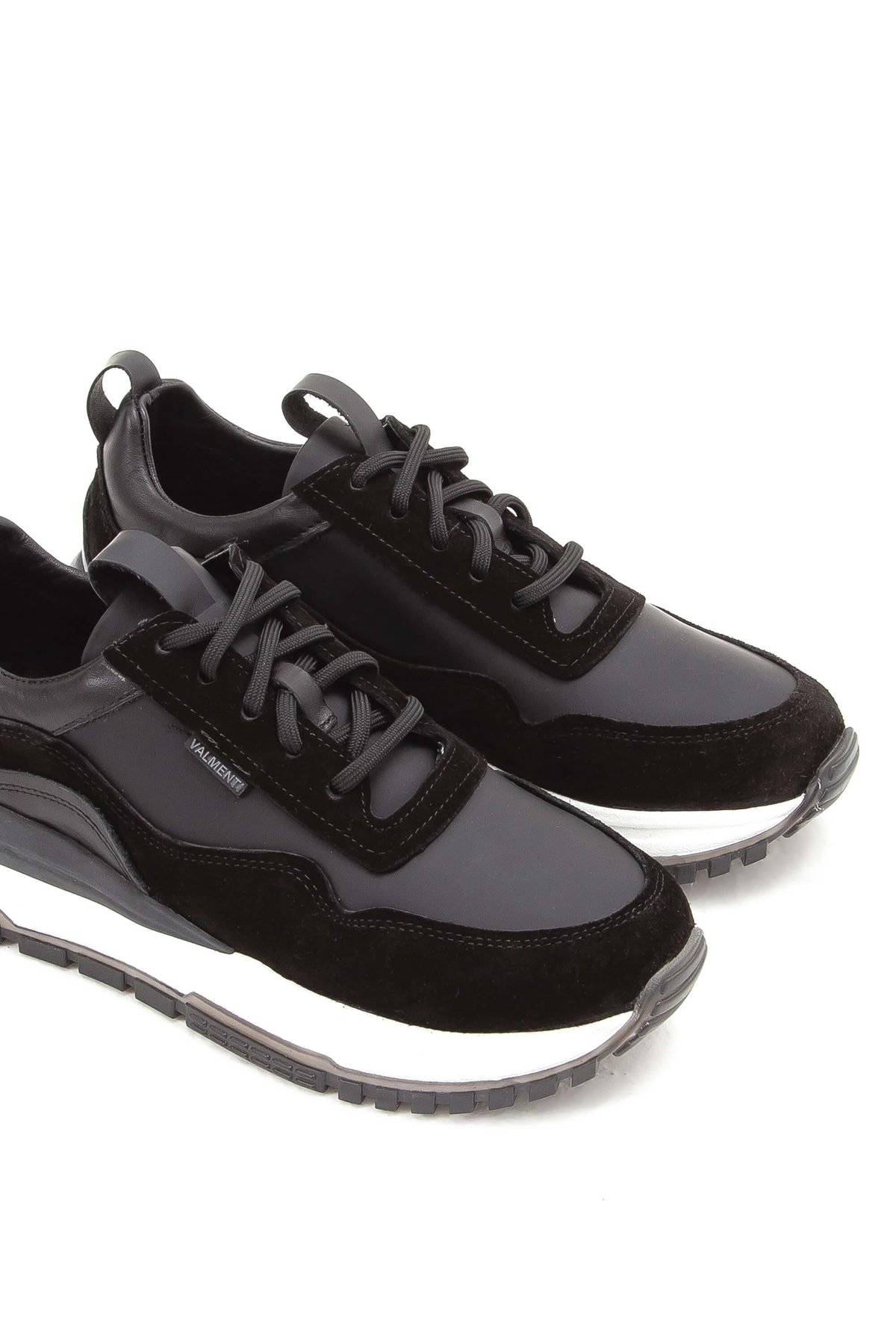 Valmenti Kadın Hakiki Deri Siyah Sneakers & Spor Ayakkabı