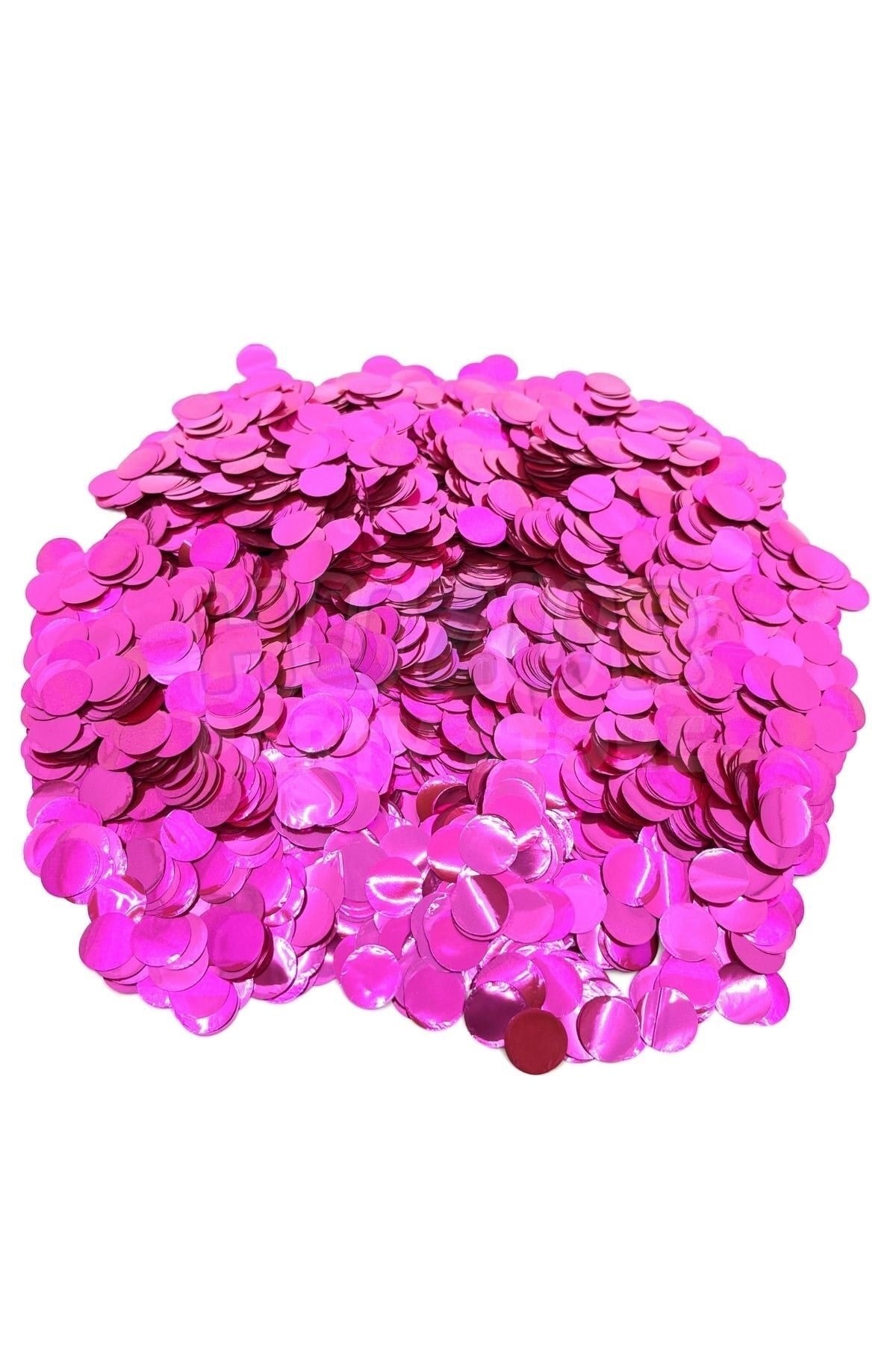 1 Paket Fuşya Balon Pulu Koyu Pembe Balon Içi Pul Konfetisi 10 Gram Konfetili Şeffaf Balon Pulu