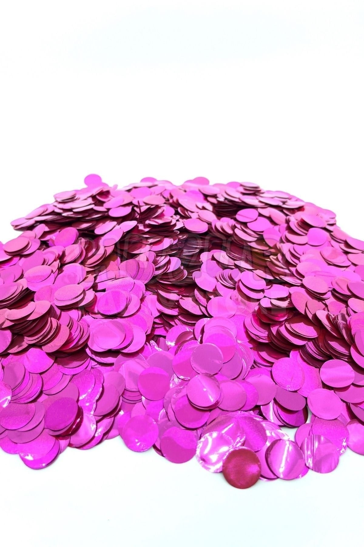 1 Paket Fuşya Balon Pulu Koyu Pembe Balon Içi Pul Konfetisi 10 Gram Konfetili Şeffaf Balon Pulu