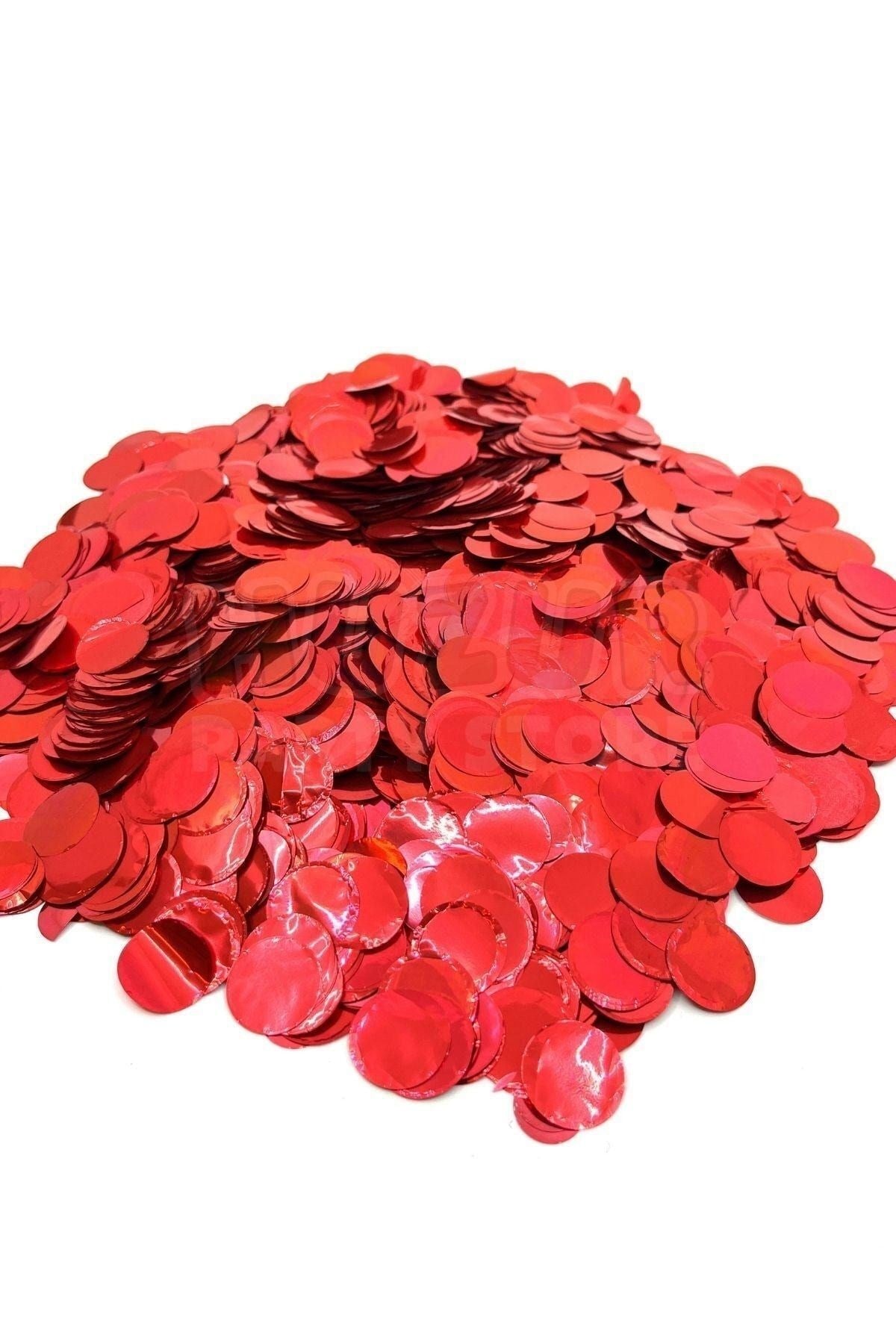 1 Paket Kırmızı Balon Pulu Balon Içi Pul Konfetisi 10 gram Konfetili Balon Zinciri Şeffaf Balon Pulu