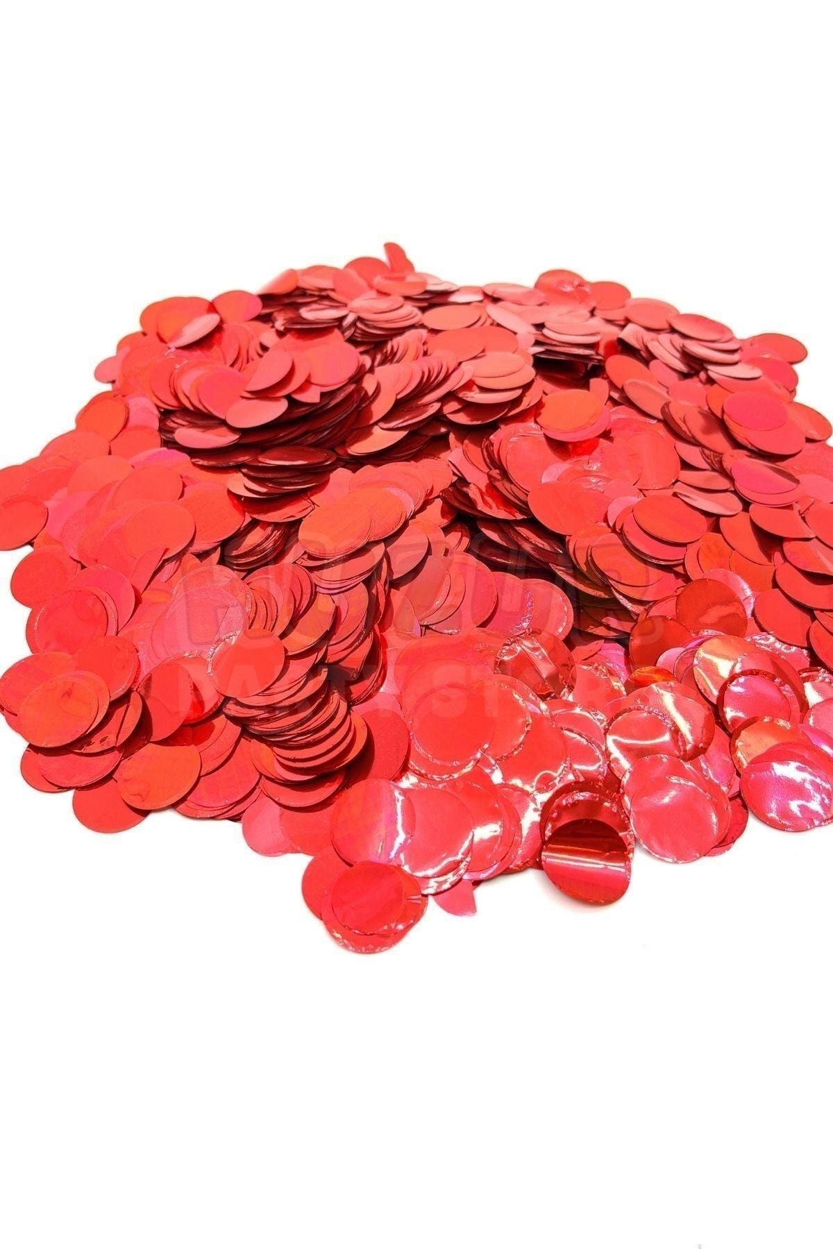 1 Paket Kırmızı Balon Pulu Balon Içi Pul Konfetisi 10 gram Konfetili Balon Zinciri Şeffaf Balon Pulu