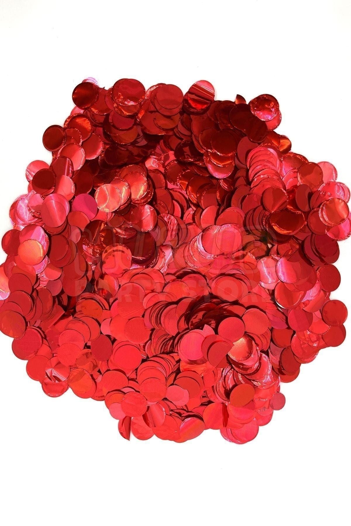 1 Paket Kırmızı Balon Pulu Balon Içi Pul Konfetisi 10 gram Konfetili Balon Zinciri Şeffaf Balon Pulu