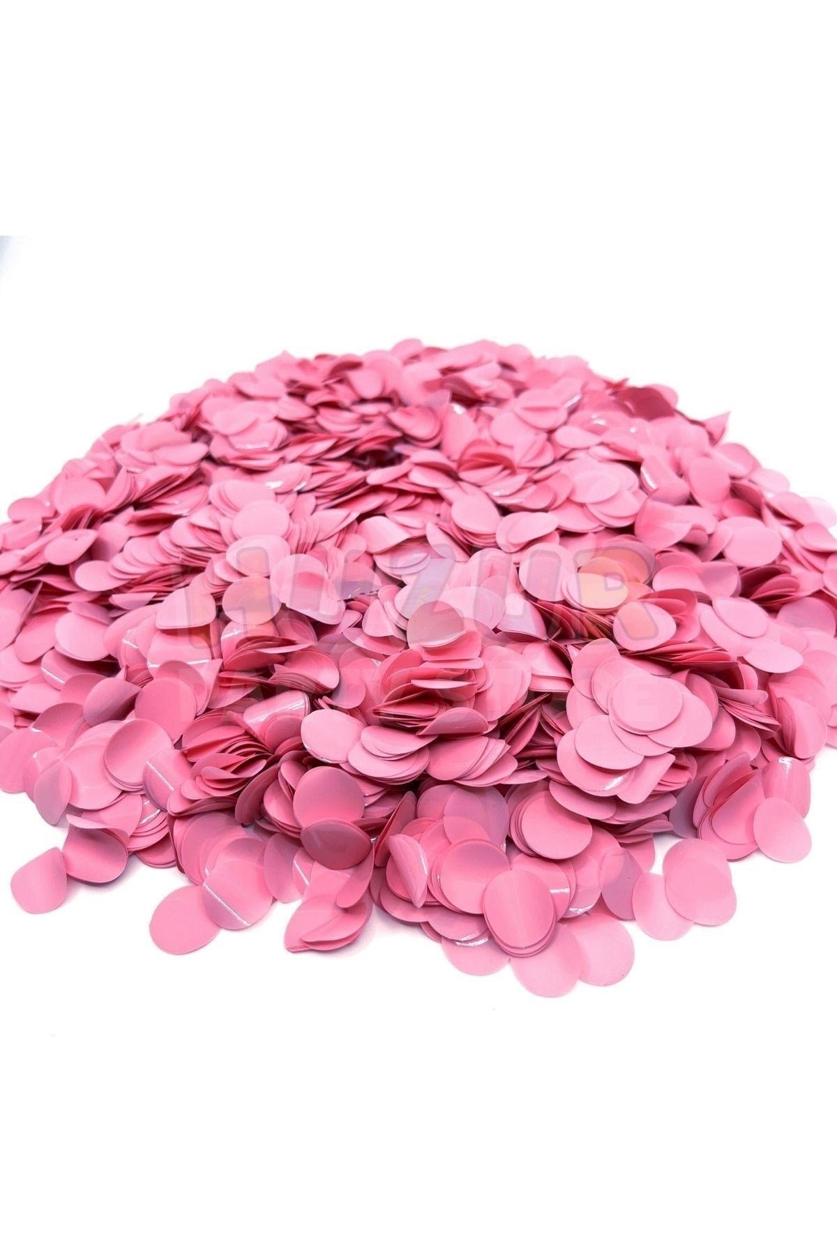 1 Paket Pembe Balon Pulu Balon Içi Pul Konfetisi 10 Gram Konfetili Balon Zinciri Şeffaf Balon Pulu