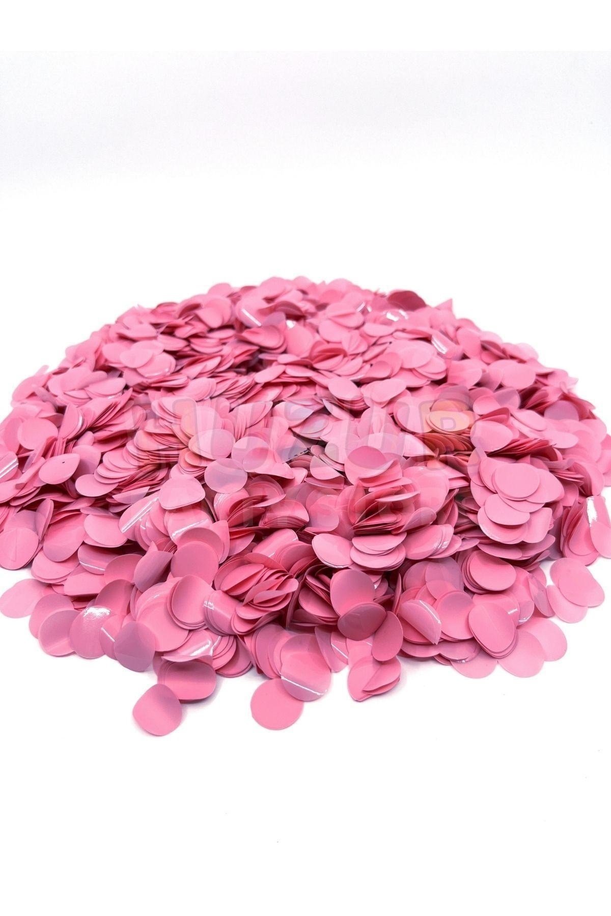 1 Paket Pembe Balon Pulu Balon Içi Pul Konfetisi 10 Gram Konfetili Balon Zinciri Şeffaf Balon Pulu