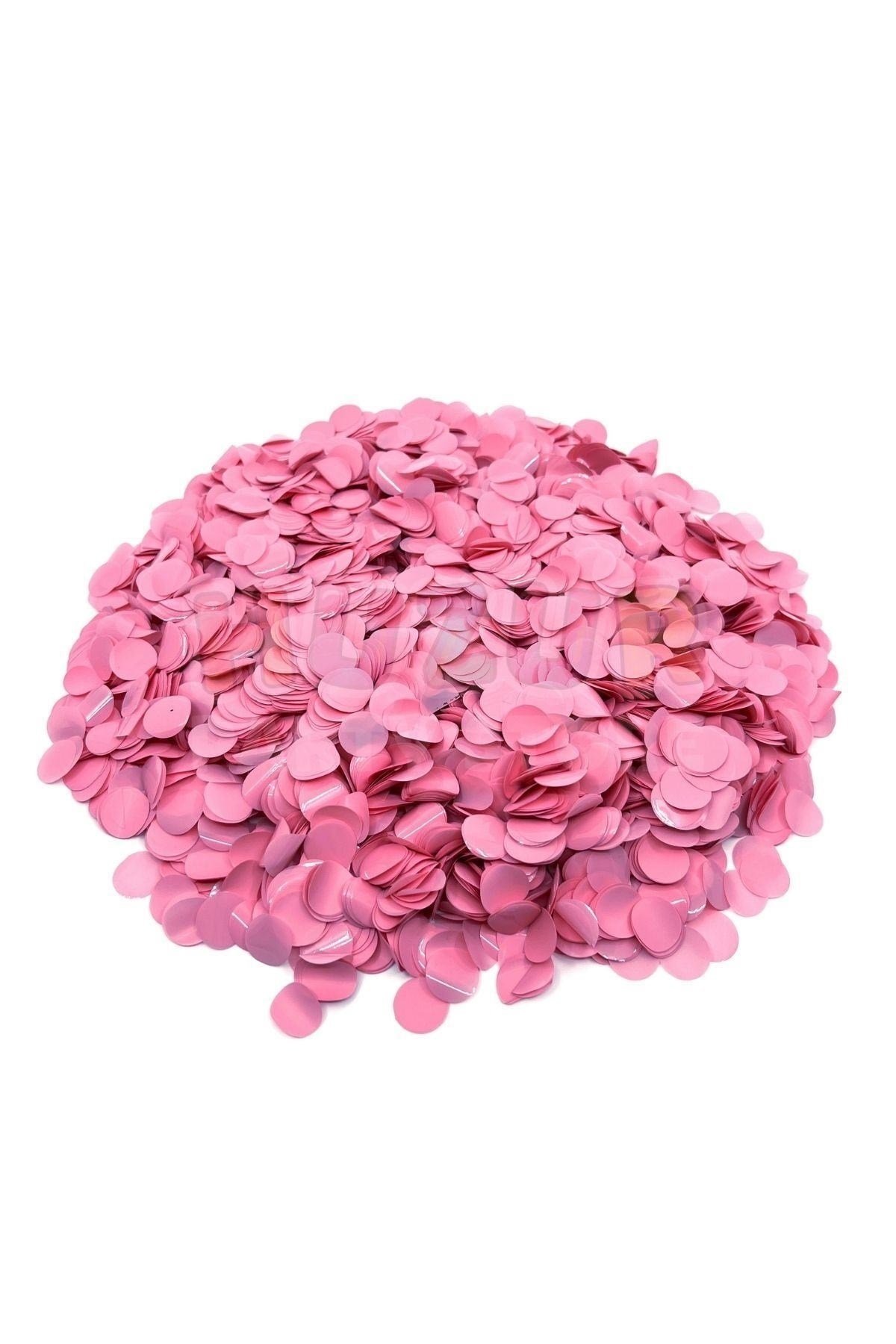 1 Paket Pembe Balon Pulu Balon Içi Pul Konfetisi 10 Gram Konfetili Balon Zinciri Şeffaf Balon Pulu