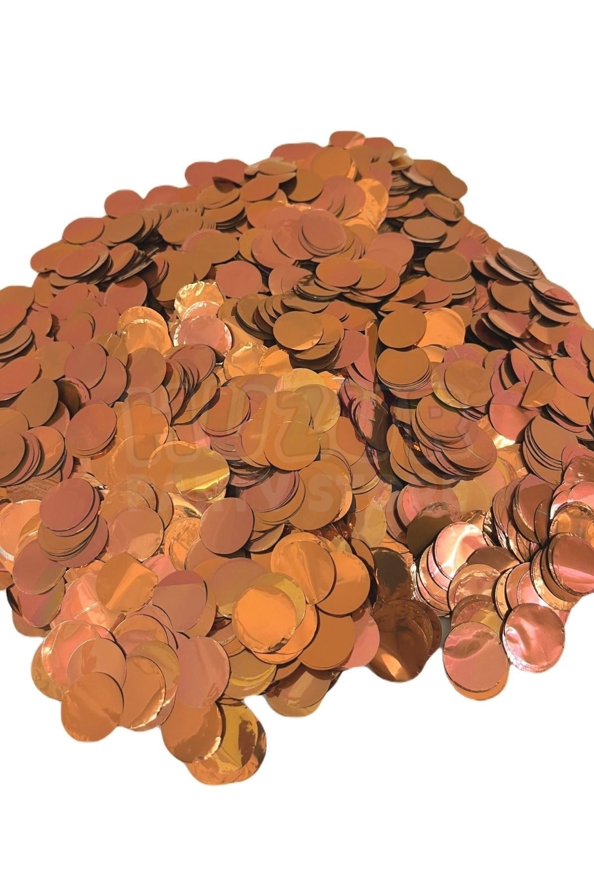 1 Paket Rose Gold Balon Pulu Bakır Balon Içi Pul Konfetisi 10 Gram Konfetili Şeffaf Balon Pulu