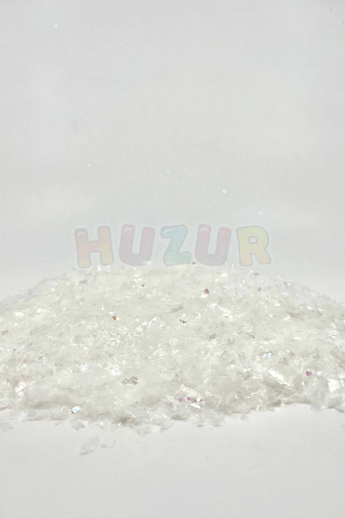 150 gr Beyaz Dekoratif Kristalize Yapay Kar Yılbaşı Süslemesi Yeni Yıl Malzemesi Minyatür Süsü
