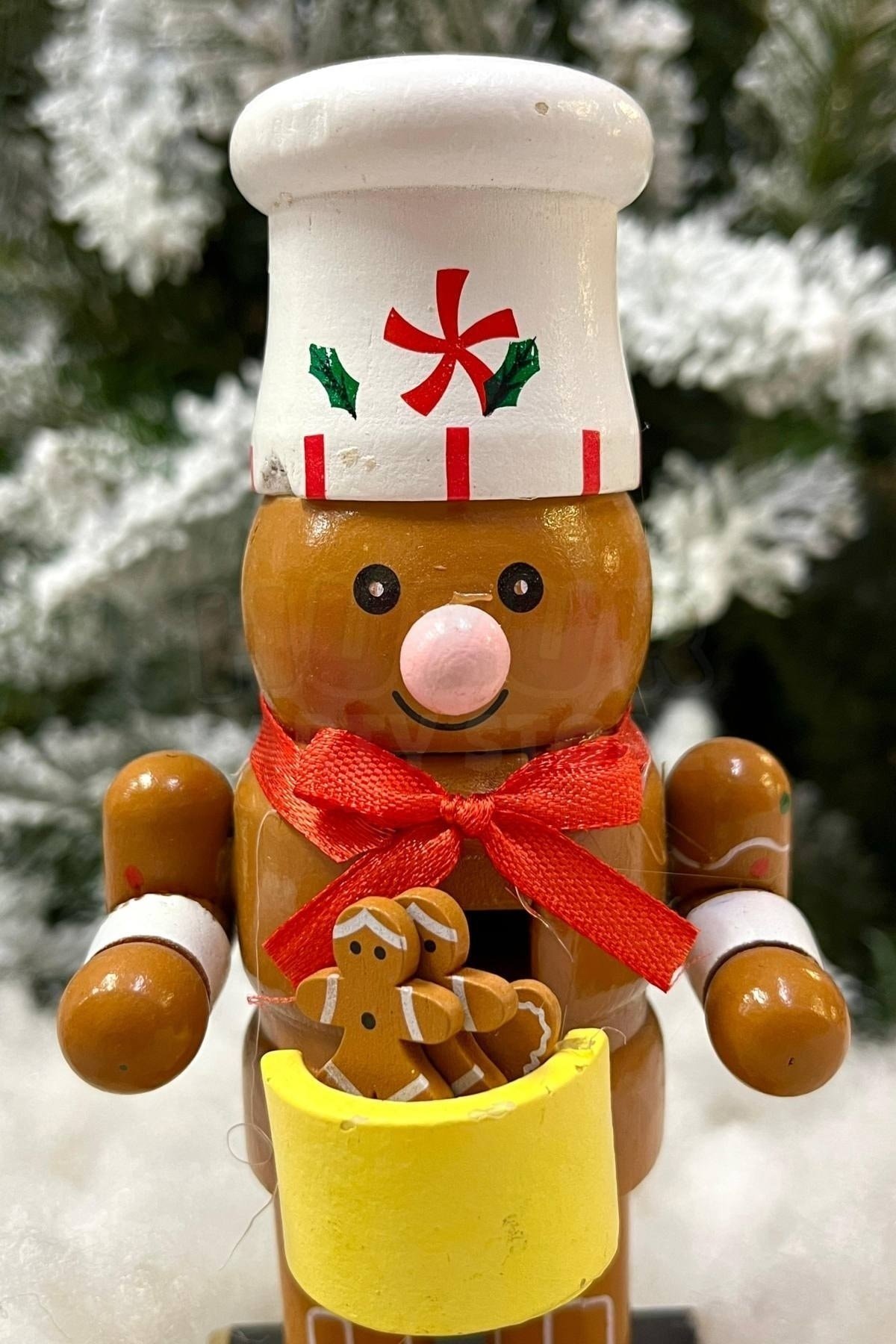16 Cm Kurabiye Adam Fındıkkıran Küçük Kurabiye Adamcıklar Detaylı Nutcracker Yılbaşı Yeni Yıl Dekoru