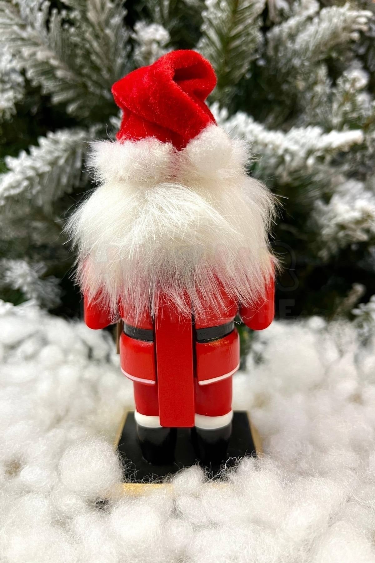 16 Cm Noel Baba Fındıkkıran Şapka Çam Ağacı Ekipman Detaylı Nutcracker Yılbaşı Yeni Yıl Dekoru