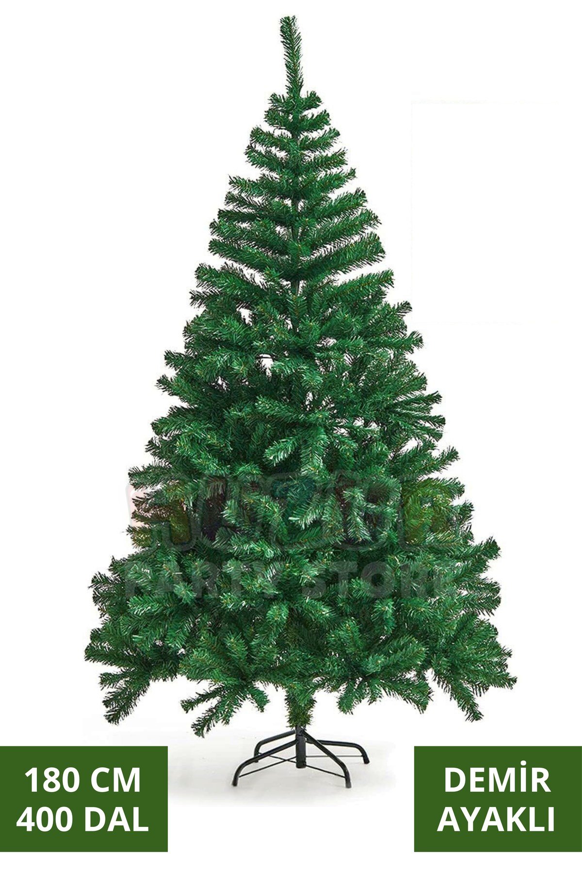 180 Cm Lüks Yılbaşı Çam Ağacı 400 Dallı Noel Ağacı Metal Ayaklı Demir Gövdeli Yeni Yıl 1. Kalite