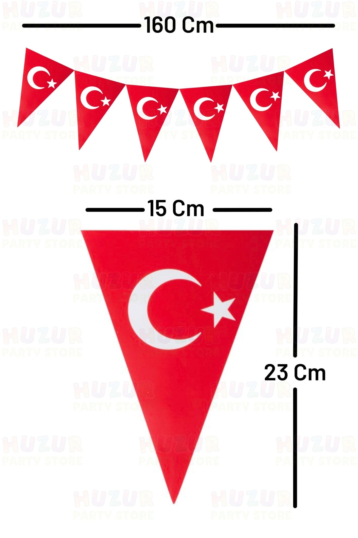 23 Nisan 12 Parça Süsleme Seti Milli Bayram Süsü Çocuk Bayramı Flama Bayrak Türk Bayraklı Balon
