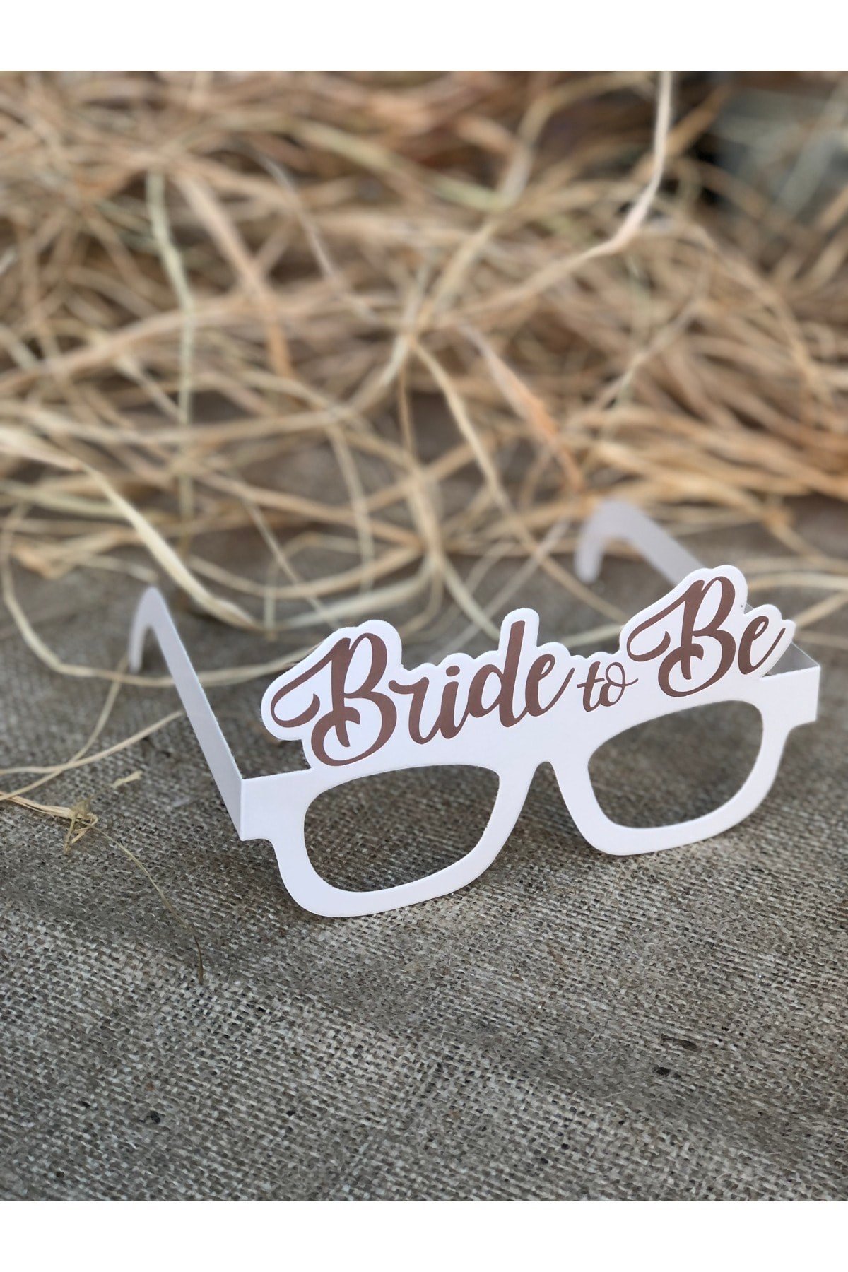 3 Adet Bride Konsepti Gözlük Rose Gold Renk Bride To Be Yazılı Beyaz Bekarlığa Veda Partisi Gözlüğü