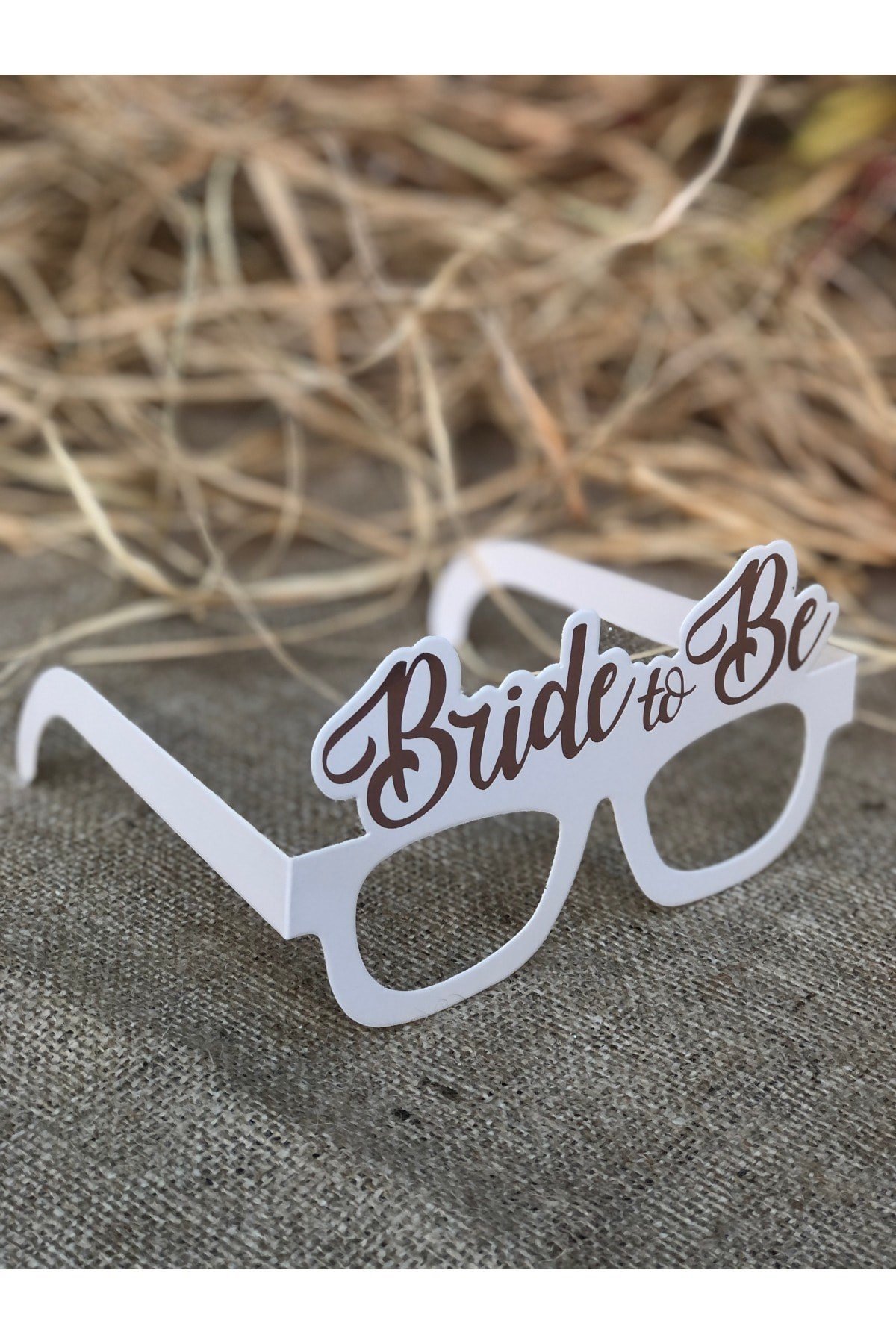 3 Adet Bride Konsepti Gözlük Rose Gold Renk Bride To Be Yazılı Beyaz Bekarlığa Veda Partisi Gözlüğü