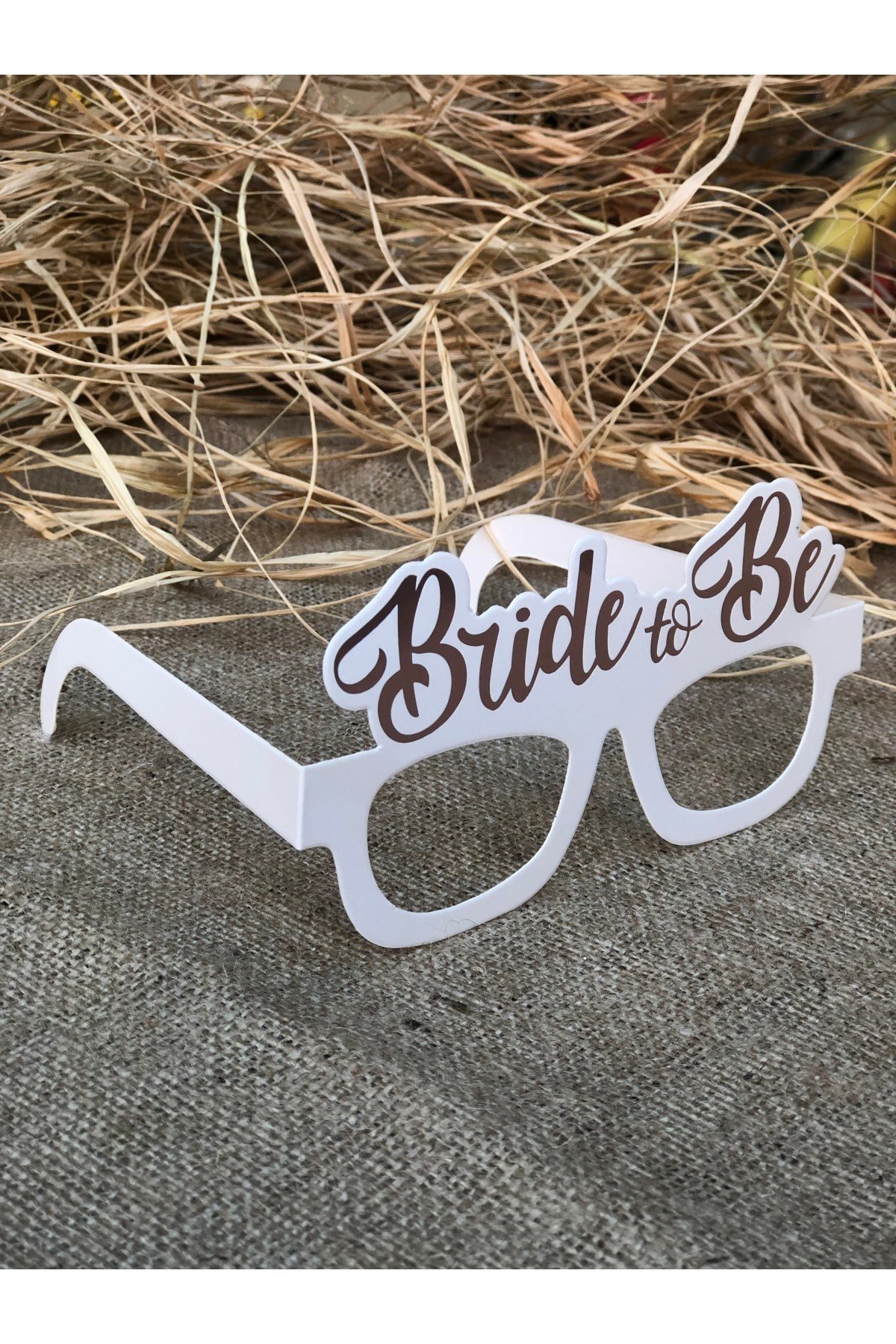 3 Adet Bride Konsepti Gözlük Rose Gold Renk Bride To Be Yazılı Beyaz Bekarlığa Veda Partisi Gözlüğü