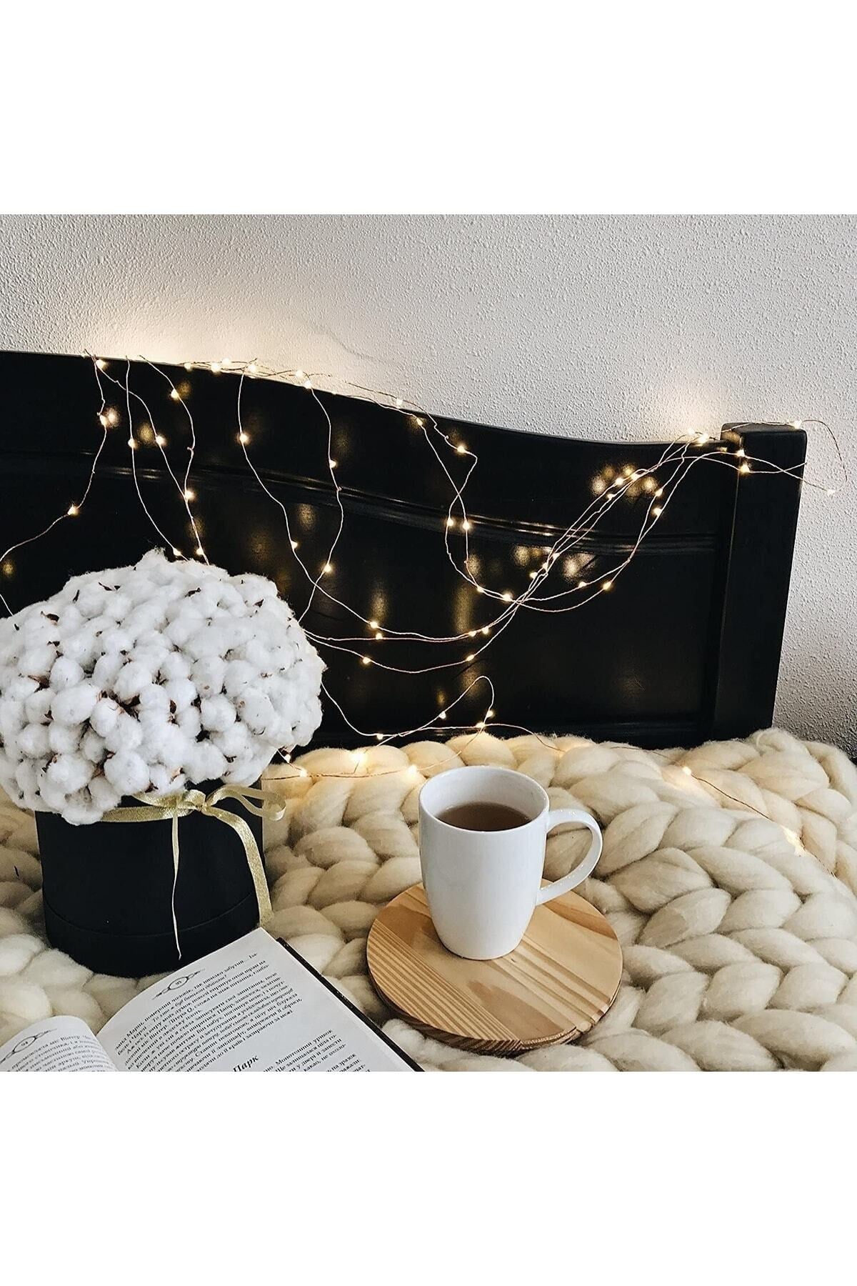 3 Metre Ramazan Bayramı Işığı Süsü Günışığı Peri Led Işık Sarı Dekoratif Pilli Ledli 3 Fonksiyonlu