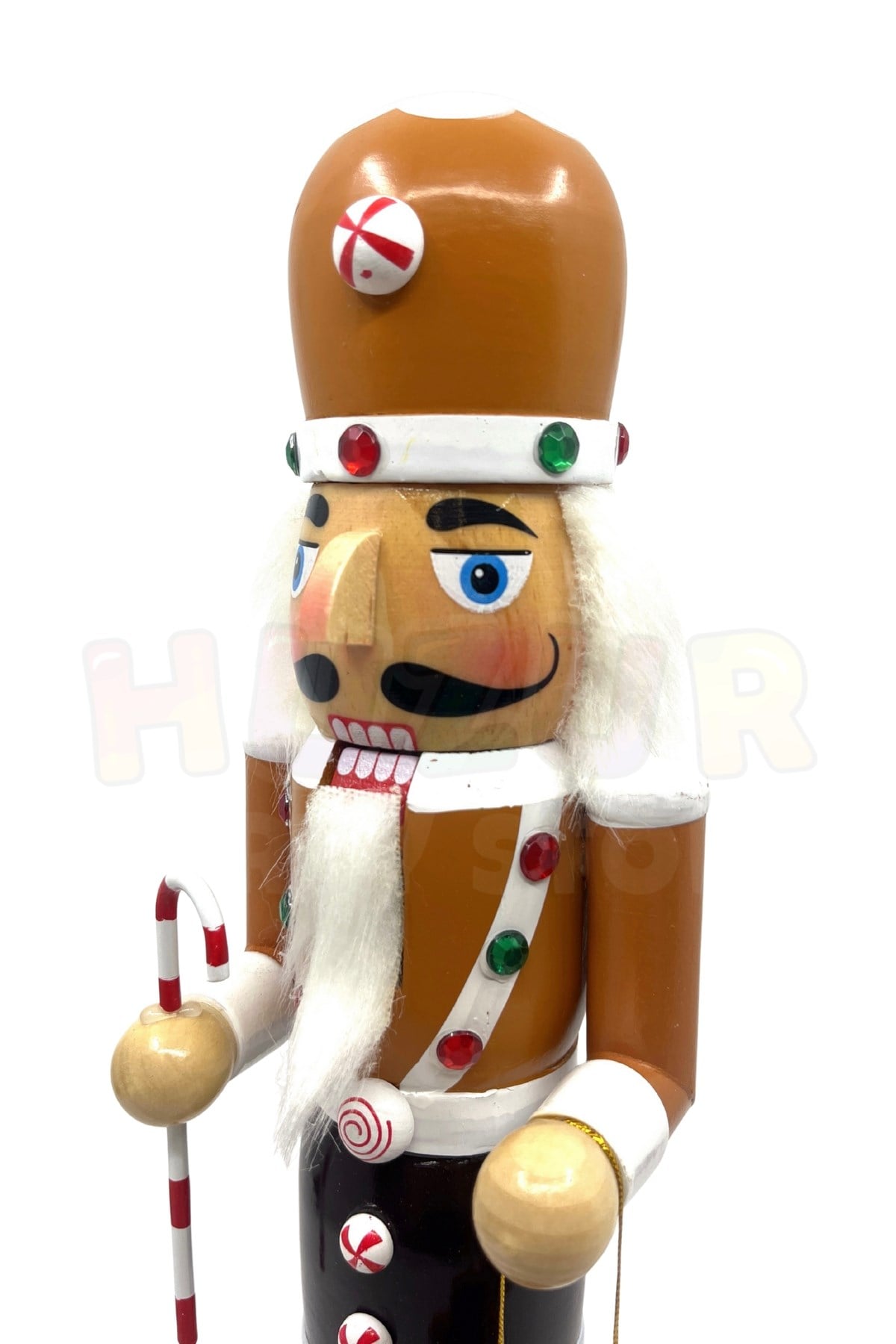 40 Cm El Yapımı Aşçı Fındıkkıran Kurşun Asker Kurabiye Baston Şeker Yılbaşı Yeni Yıl Nutcracker