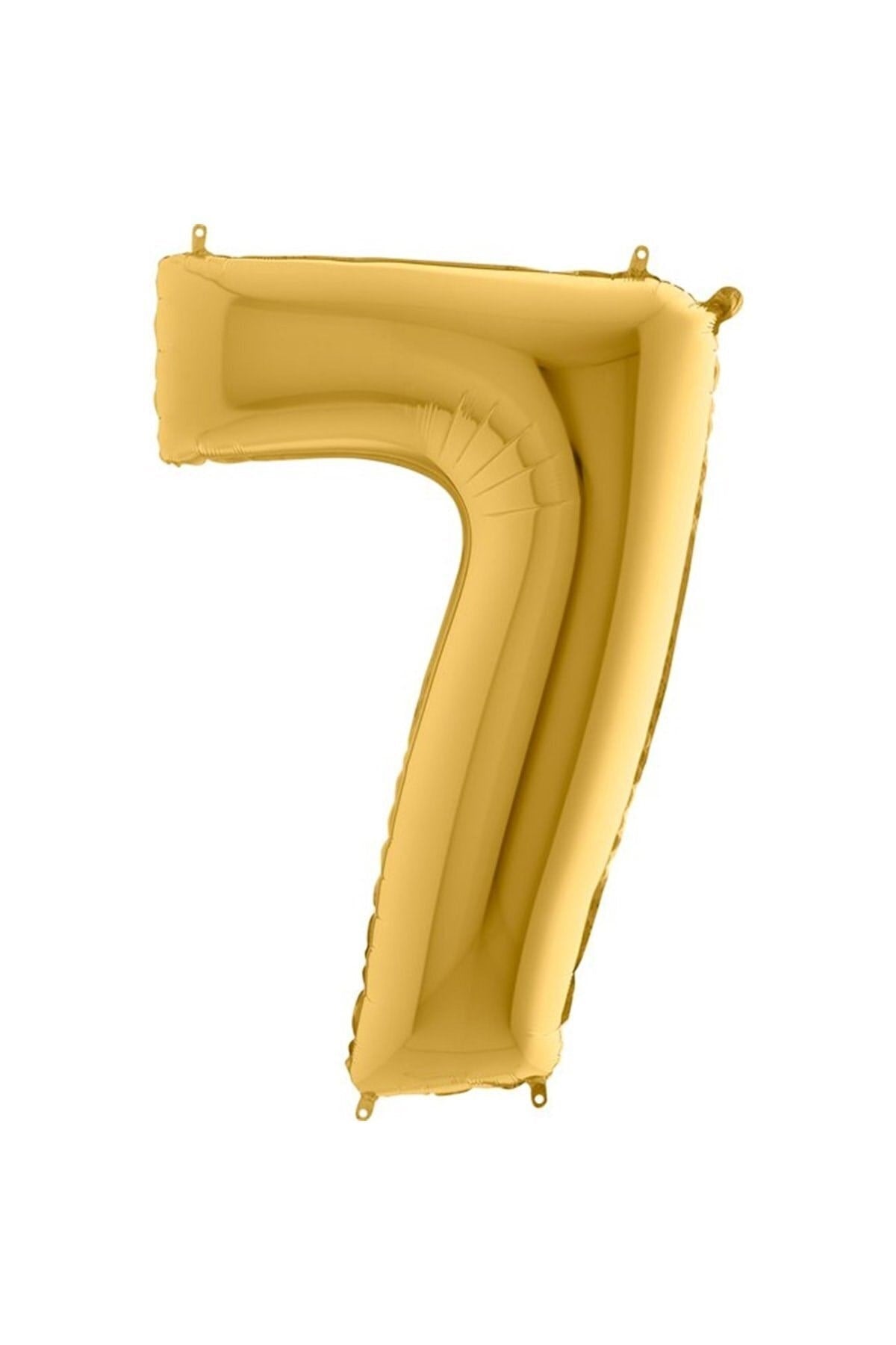 40 Cm Gold Küçük Boy Sarı Folyo Balon 16 Inç Altın 7 Rakamı
