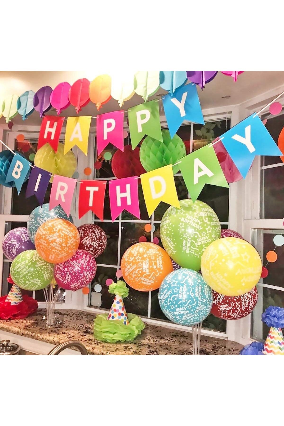 7li Balon Standı 70 Cm 7 Çubuklu Süsleme Ayaklı Stand Doğum Günü Parti Balonsuz Yollanmaktadır