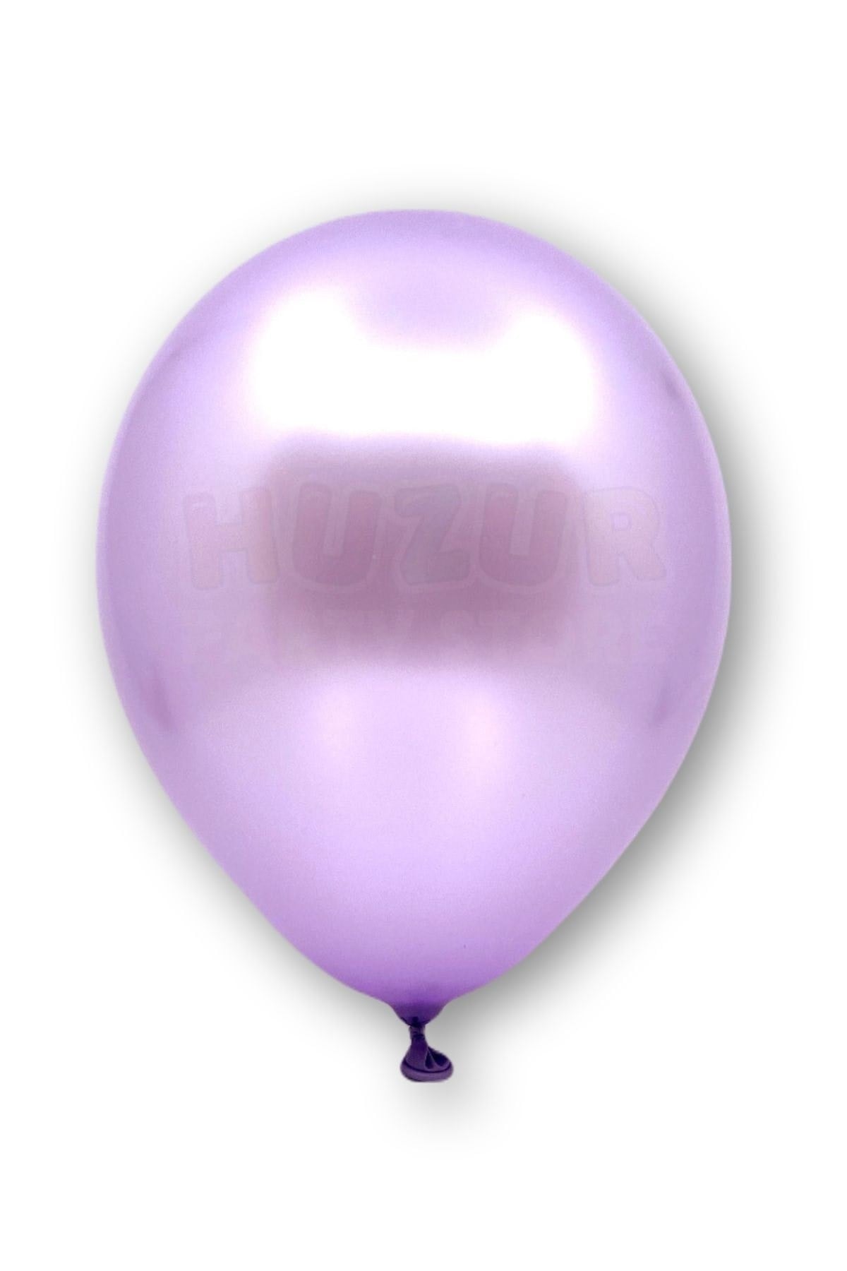 Açık Mor Renkli Metalik Balon 50 Adet 30 Cm Lateks Açık Violet Lila Doğum Günü Partisi Temalı Balonu