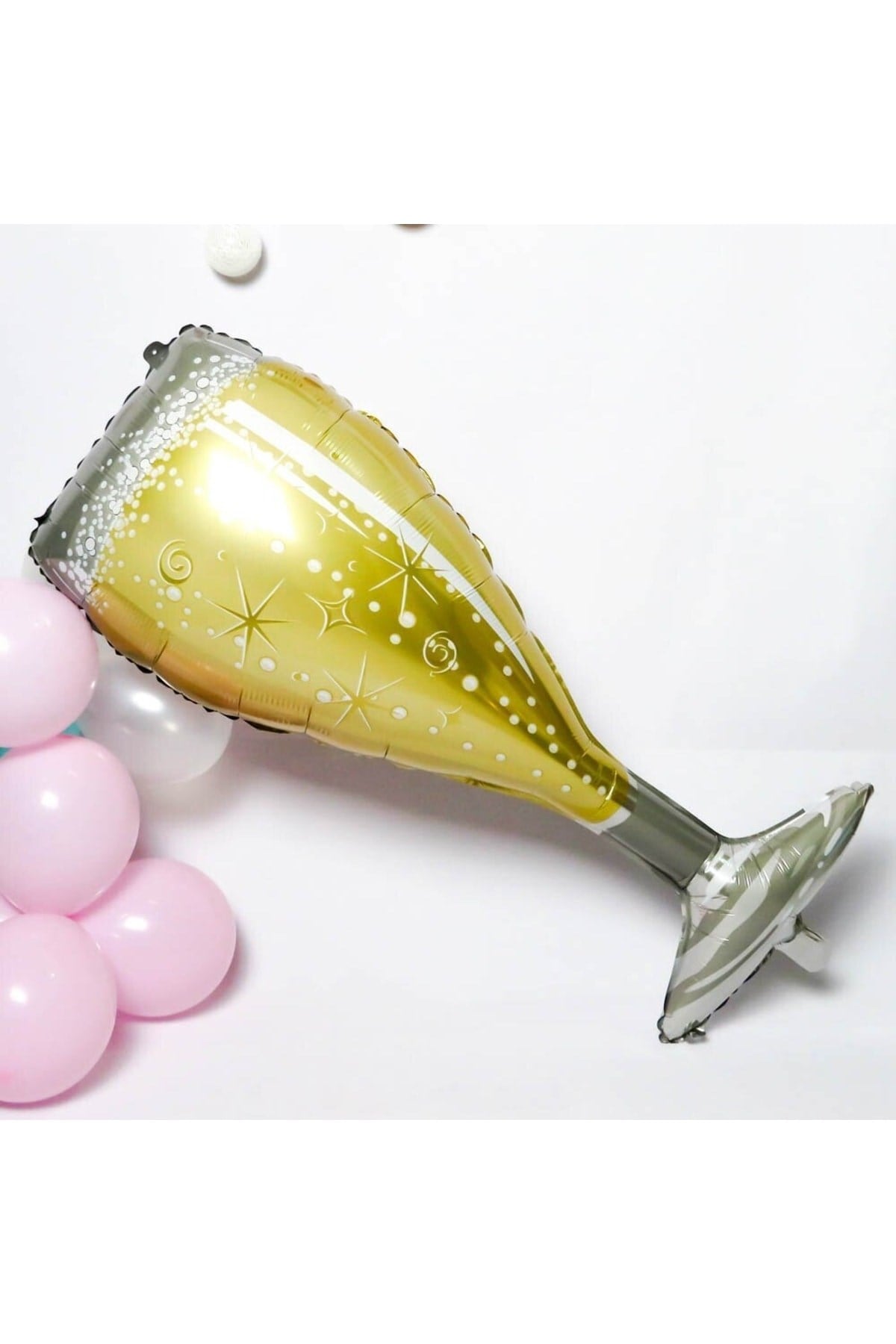Bride To Be Folyo Balon Gold Renkli 100x45 Cm Bride To Be Bekarlığa Veda Kadeh Şampanya Bardağı Şişe