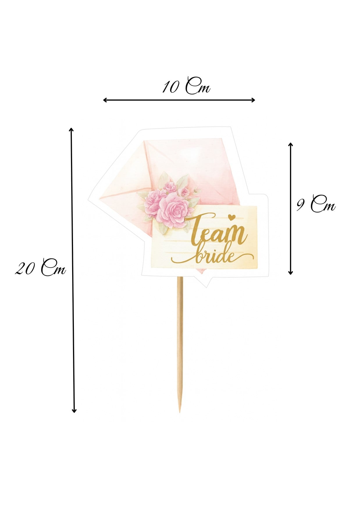 Bride To Be Vintage Pasta Süsü 5li Set Bekarlığa Veda Partisi Gelin Konseptli Kürdan Dekor Süsleri
