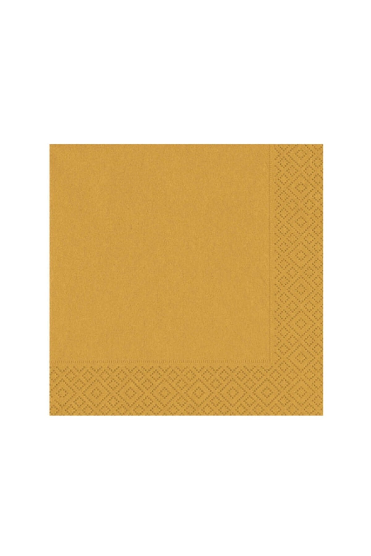 Düz Gold Renkli Sunumluk Peçete 16 Adet Altın Sarısı Gümüş Doğum Günü Parti Konsepti 16x16 Cm
