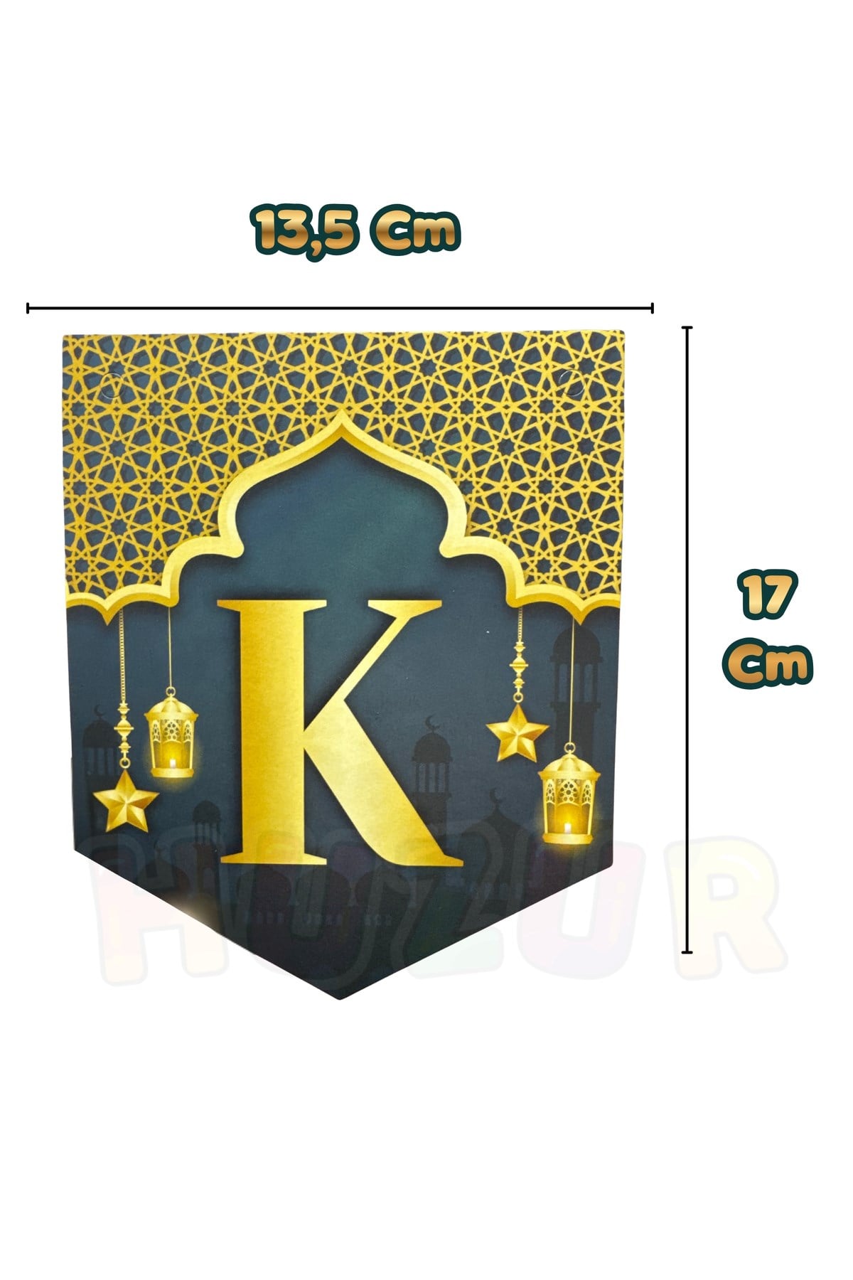 Eid Mubarak Yazılı Asmalı Banner 200 Cm Hoşgeldin Ramazan Bayramı Mübarek Dini Süs İslami Süsleri