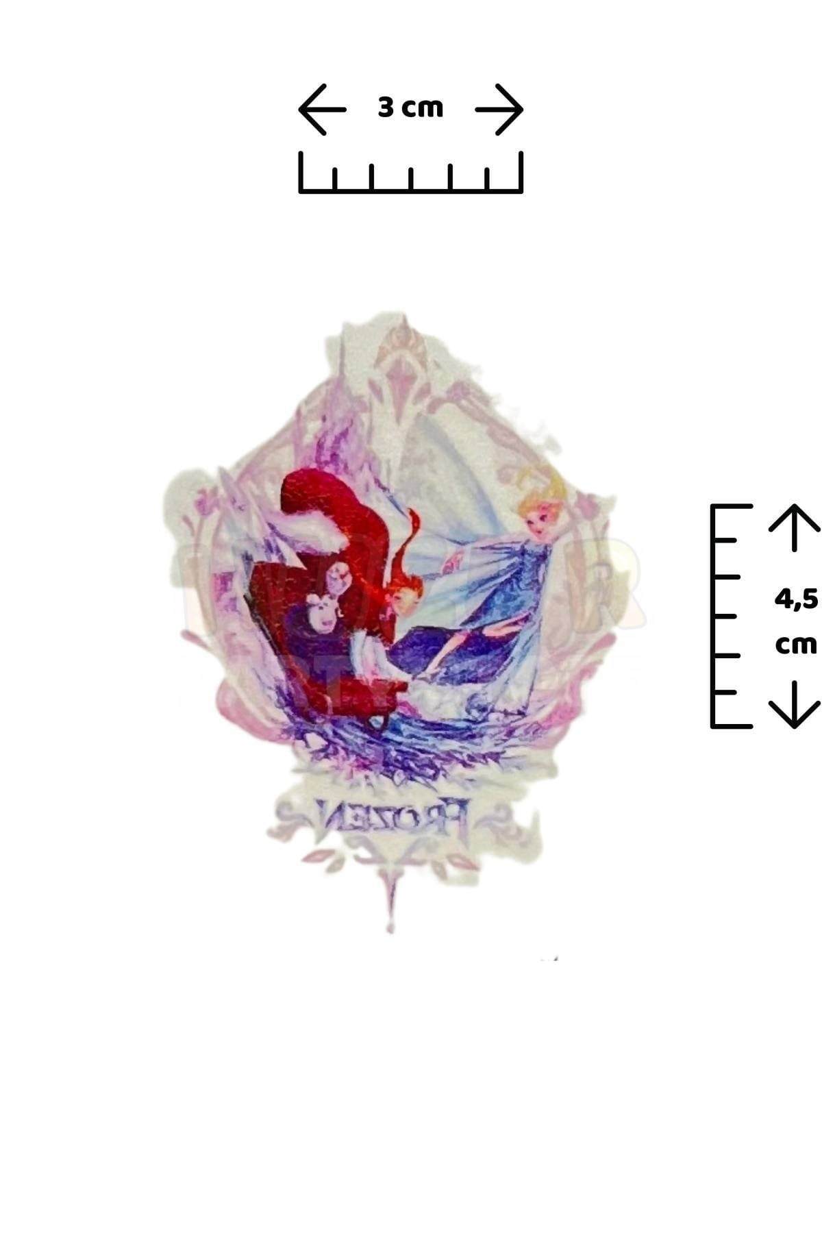 Elsa Anna 8 Adet Geçici Çocuk Dövmesi Doğum Günü Parti Renkli Tattoo Dövme Olaf Frozen Konsepti