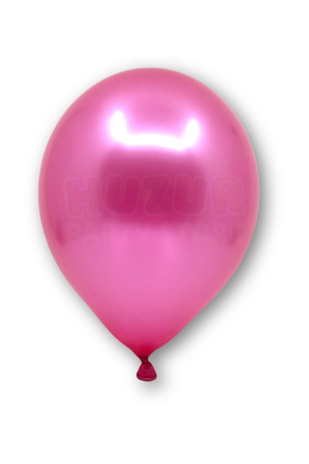 Fuşya Renkli Metalik Balon 10 Adet 30 Cm Lateks Parti Konsept Temalı Ruby Renginde Doğum Günü Balonu
