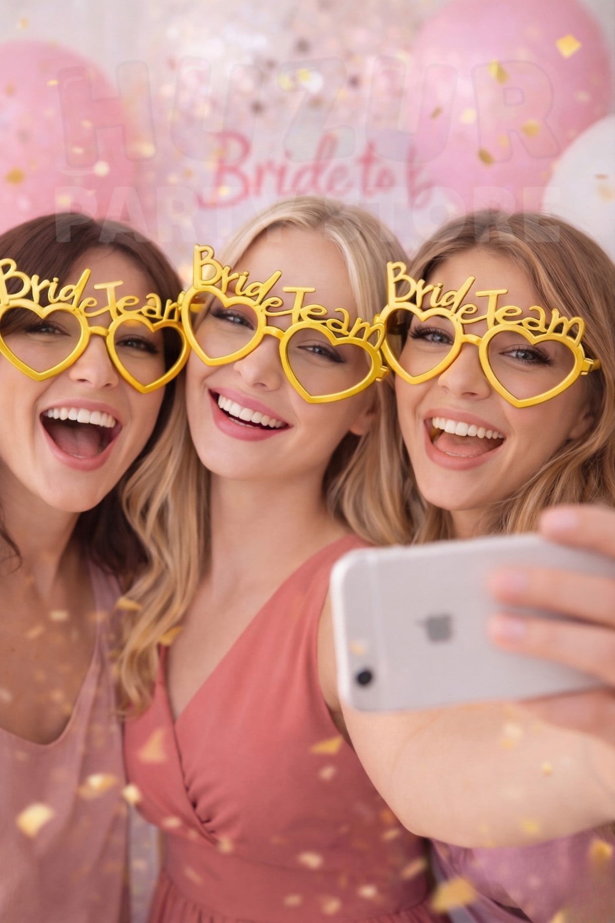 Gold Bride Team Gözlük Nedime Gözlüğü Bride To Be Malzemeleri Bekarlığa Veda Partisi Aksesuarı Mika