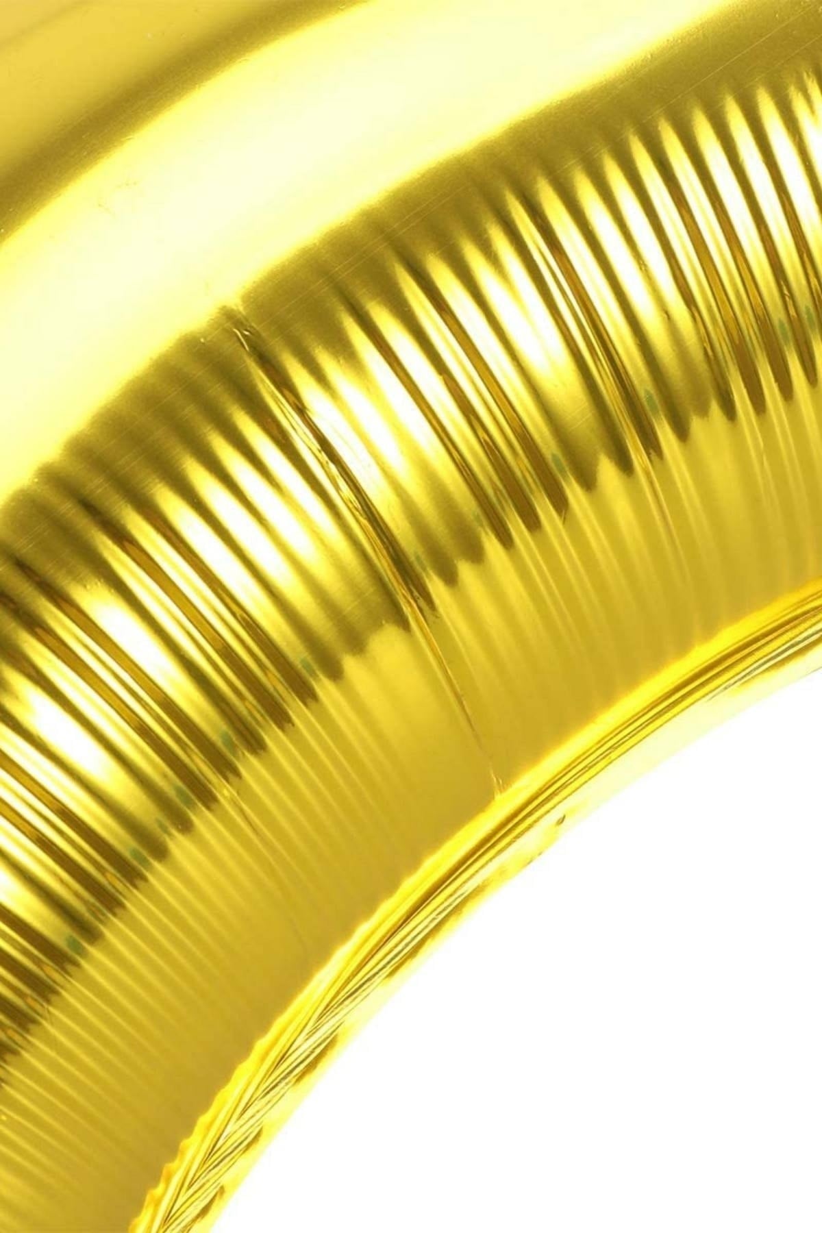 Gold Renkli Hilal Ay Folyo Balon 60 Cm Altın Sarısı Renk Ramazan Bayramı Islam Dini Konsepti 22 Süs