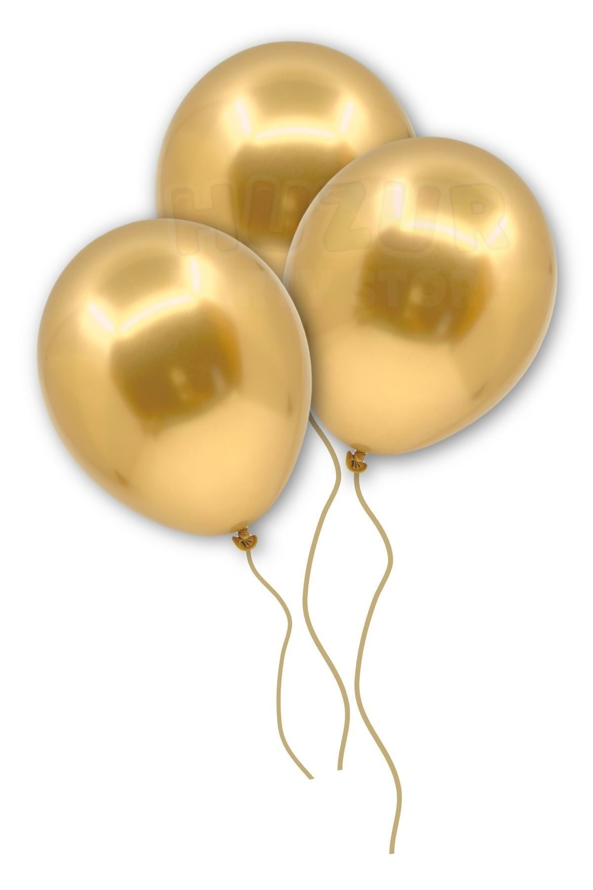 Gold Renkli Krom Balon 50 Adet 30 Cm Altın Sarısı Inanılmaz Parlak Rengi Canlı Doğum Günü Partisi