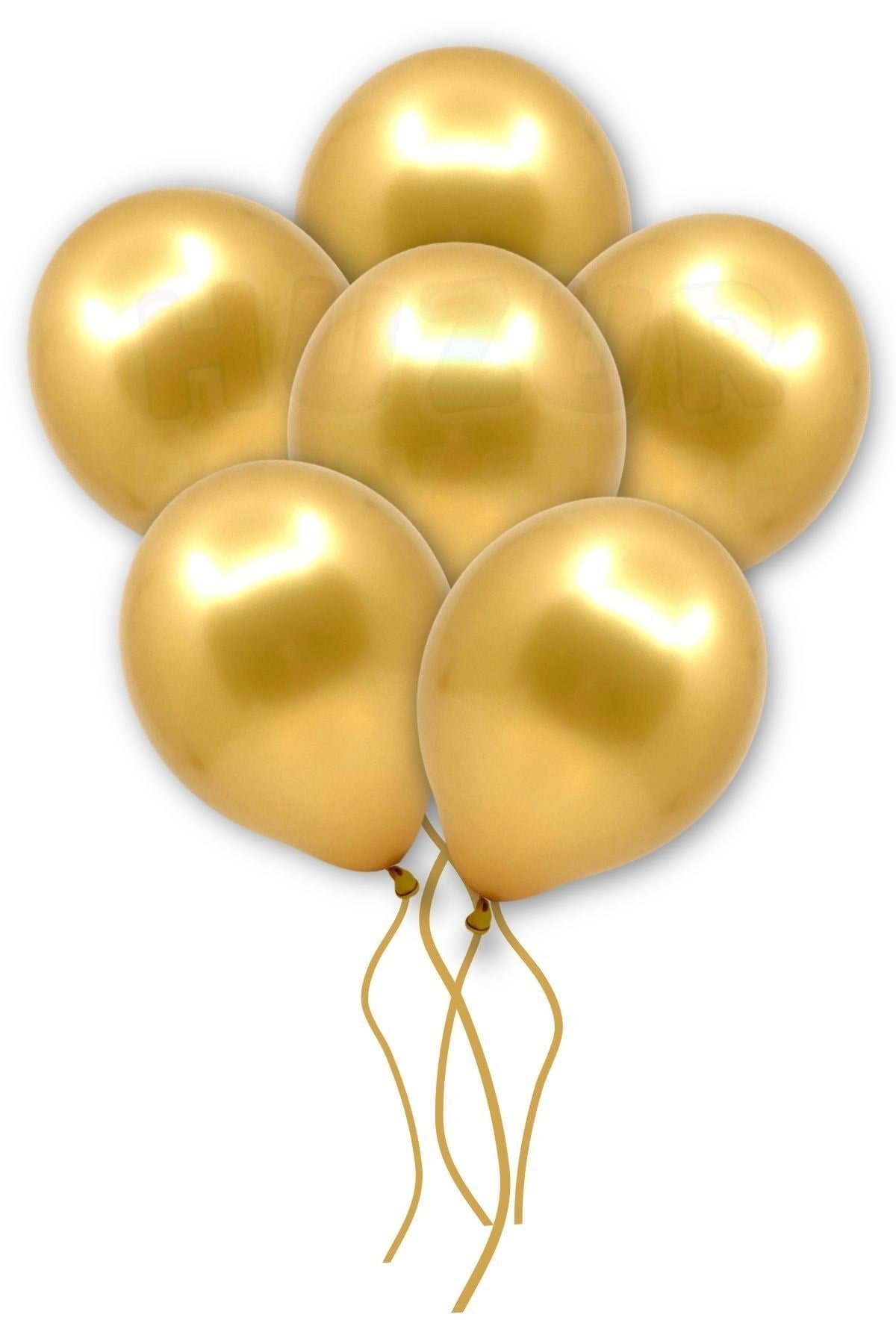 Gold Renkli Metalik Balon 50 Adet 30 Cm Altın Sarısı Lateks Parti Konsept Temalı Doğum Günü Balonu