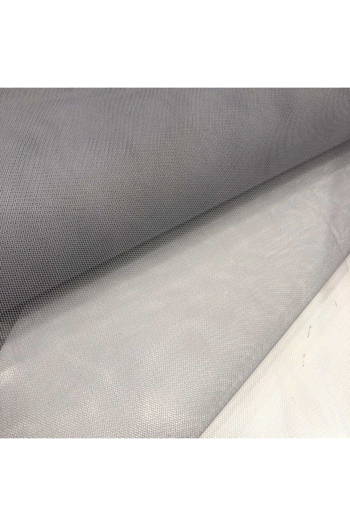 Gümüş Renk 10 Metre Grek Petek Tül Kumaş En 2 Metre Gri Silver Nişan Bohçası Valiz Oda Kapı Süsü