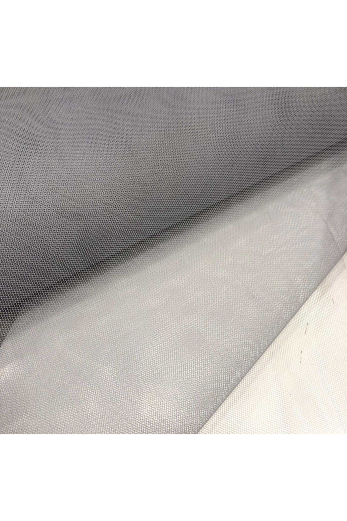 Gümüş Renk 50 Metre Top Grek Petek Tül Kumaş En 2 Metre Gri Silver Nişan Bohçası Valiz Oda Kapı Süsü
