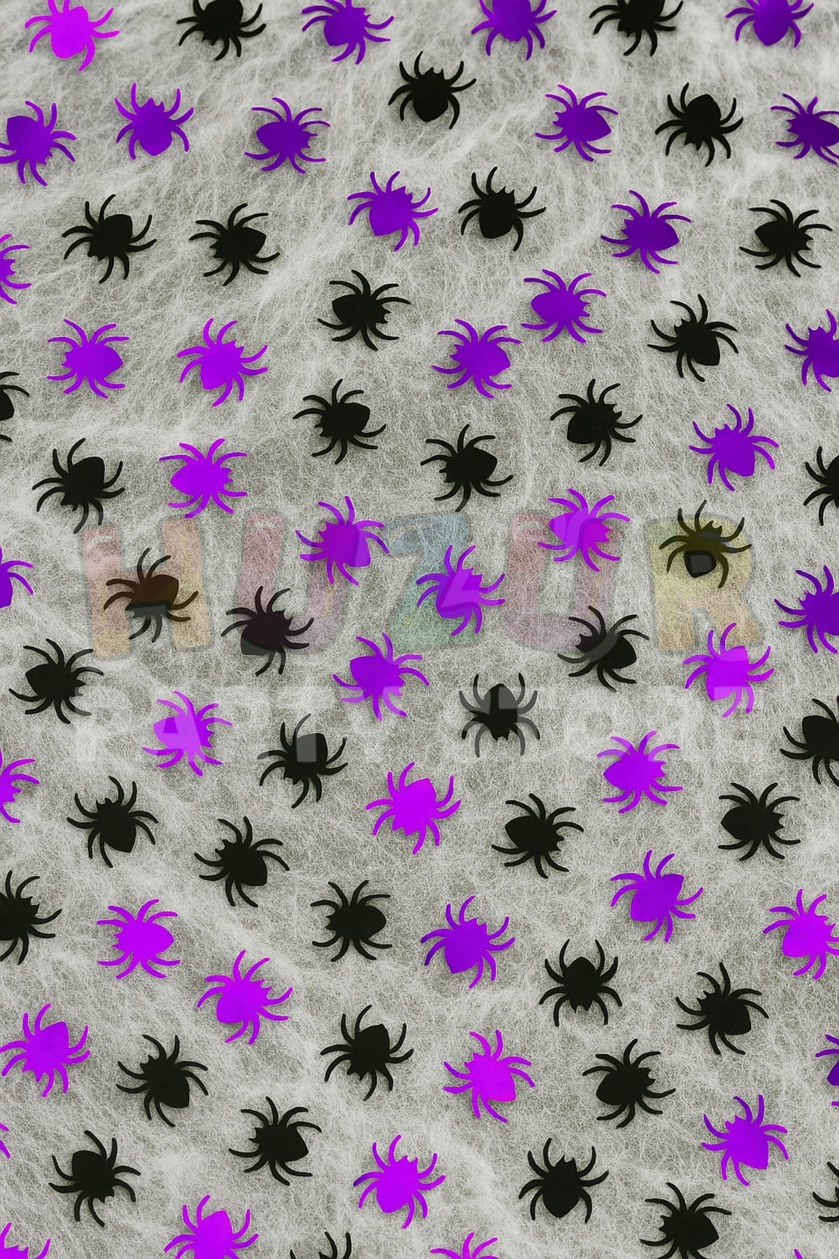 Halloween Örümcek Serpiştirmelik Masa Konfeti Cadılar Bayramı Partisi 1.5 cm 125 Adet Parlak Plastik