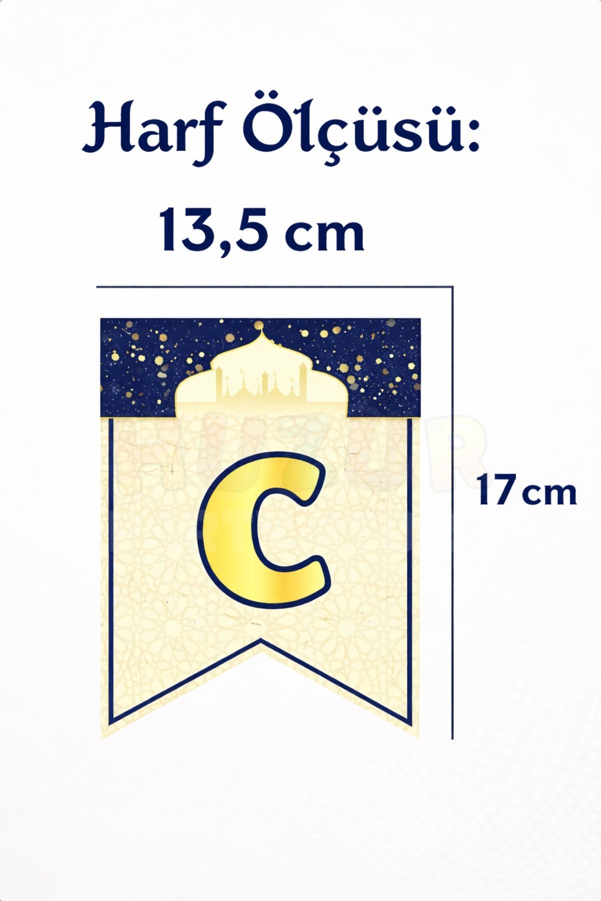 Hayırlı Cumalar Yazılı Asmalı Banner 200 Cm Cumanız Mübarek Olsun İslami Dini Süs Ramazan Cuma Dekor