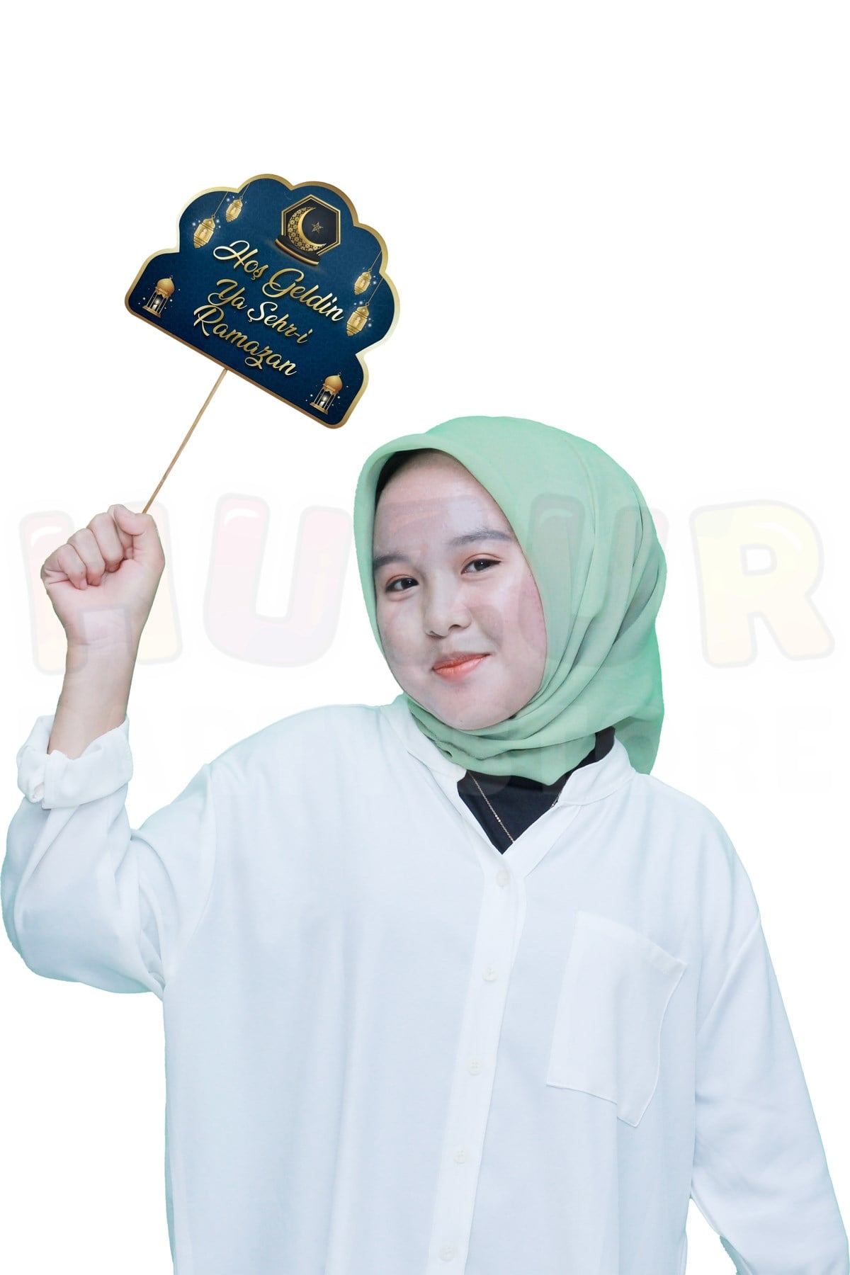 Hoşgeldin Ramazan Konuşma Balonu 11 Ayın Sultanı Yazılı Dini Islami Bayram Fotoğraf Çekilme Süsü