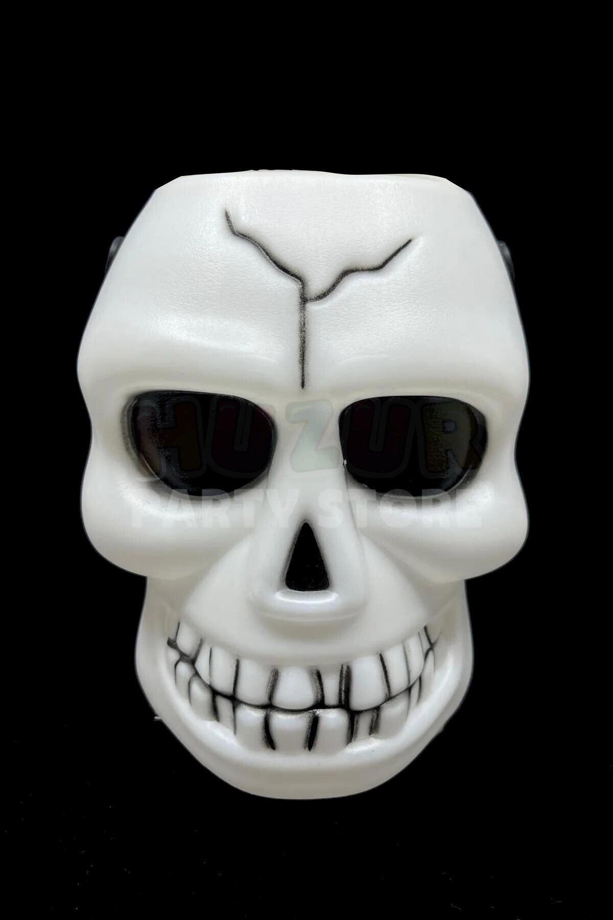 Işıklı Sesli İskelet Şeker Kovası 18x13 Cm Pilli Kurukafa Halloween Partisi Cadılar Bayramı Dekoru