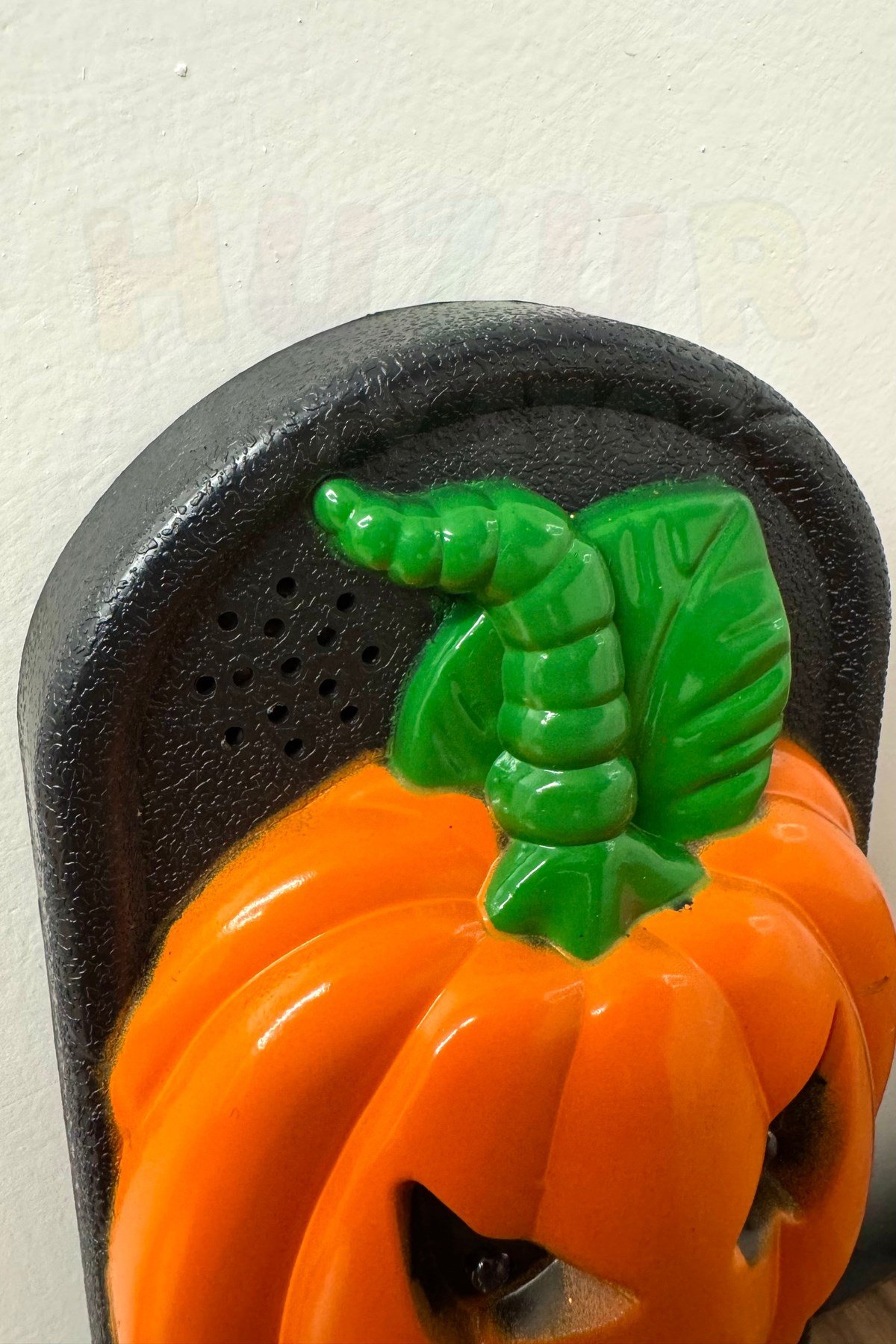 Işıklı Sesli Kabak Şekilli Aniden Örümcek Çıkan Kapı Zili 19x11 cm Halloween Cadılar Bayramı Dekor