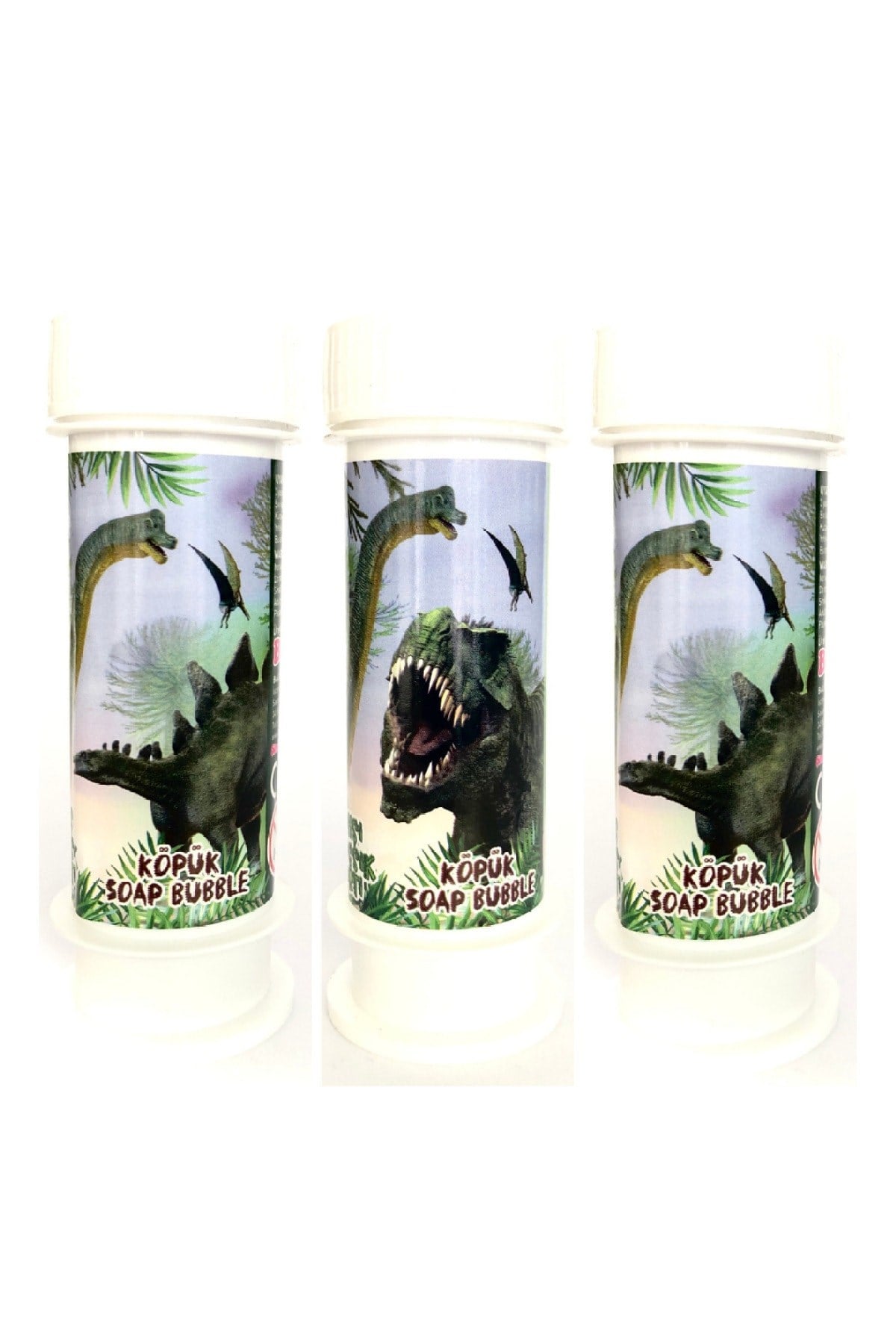 Jurassic World Dinozor Tema Konsepti 3lü Köpük Balon Jurassic World Karakter Köpük Baloncuk 60 Ml