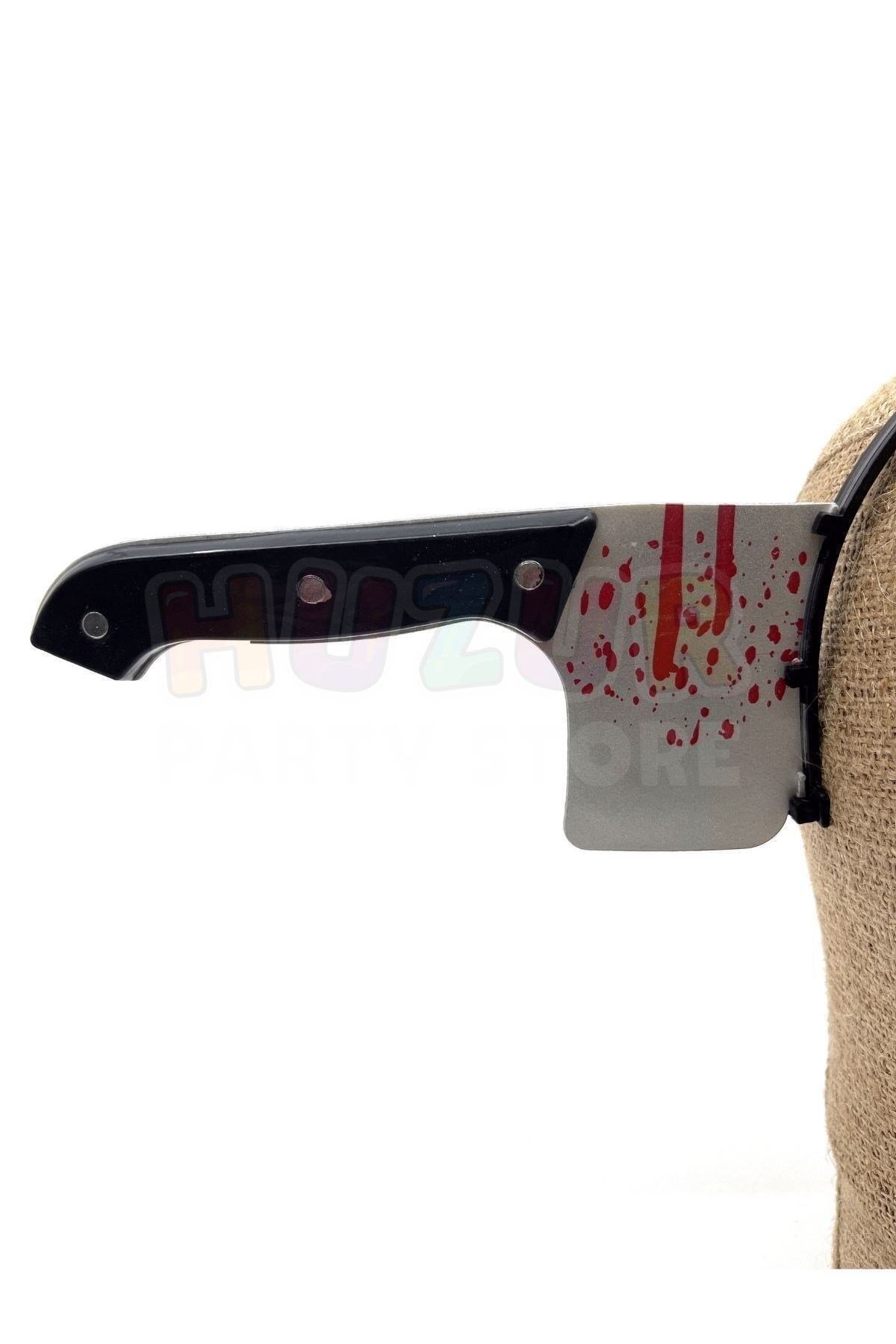 Kafaya Geçen Satır Taç Halloween Partisi Cadılar Bayramı Tacı Sıçramış Kan Ve Akan Kan Detaylı Şaka