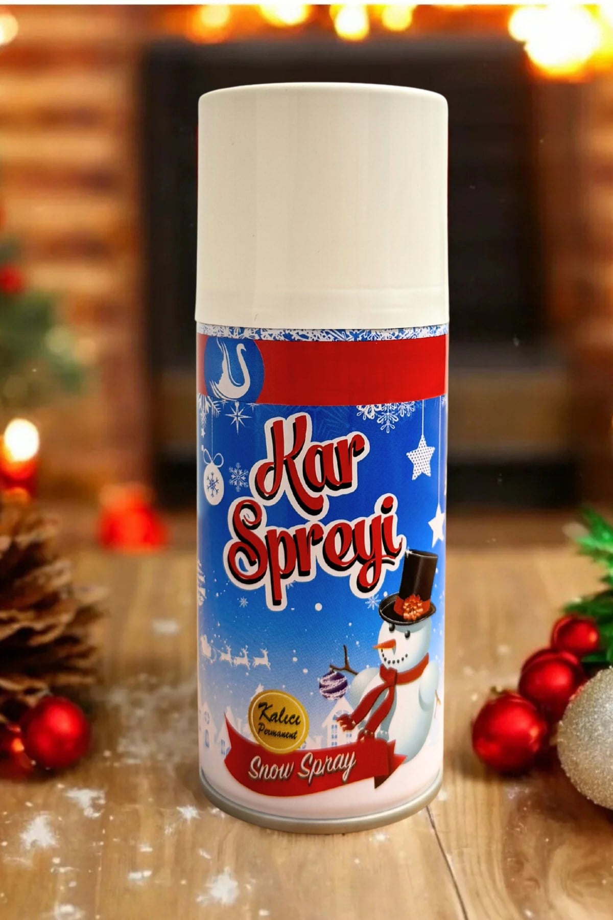 Kalıcı Kar Spreyi Köpüğü Erimeyen Cama Yazılan Yapay Yılbaşı Parti Köpük Yağdıran Sprey 150 Ml