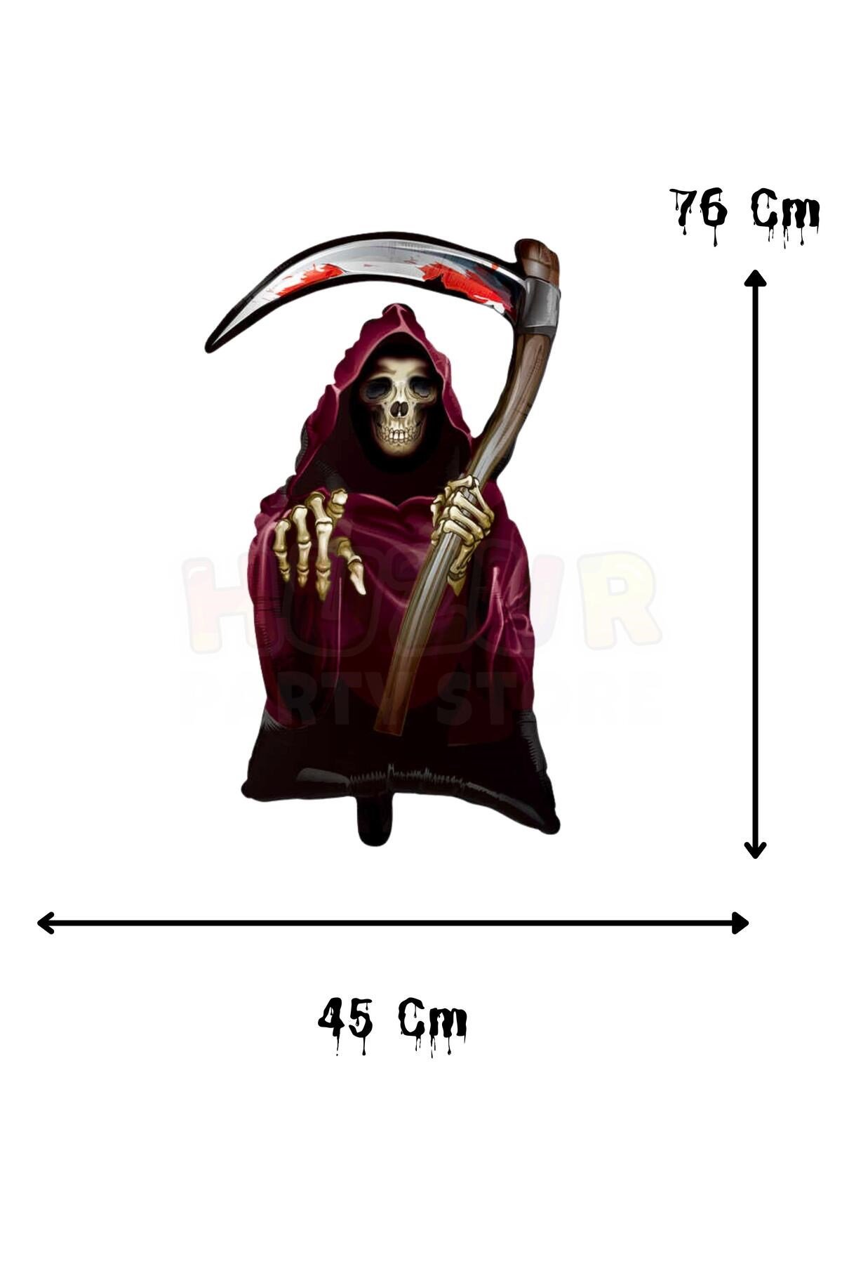 Kargılı Cadı Folyo Balon 45x76 Cm Halloween Partisi Cadılar Bayramı Dekoratif Balon Helyuma Uyumlu
